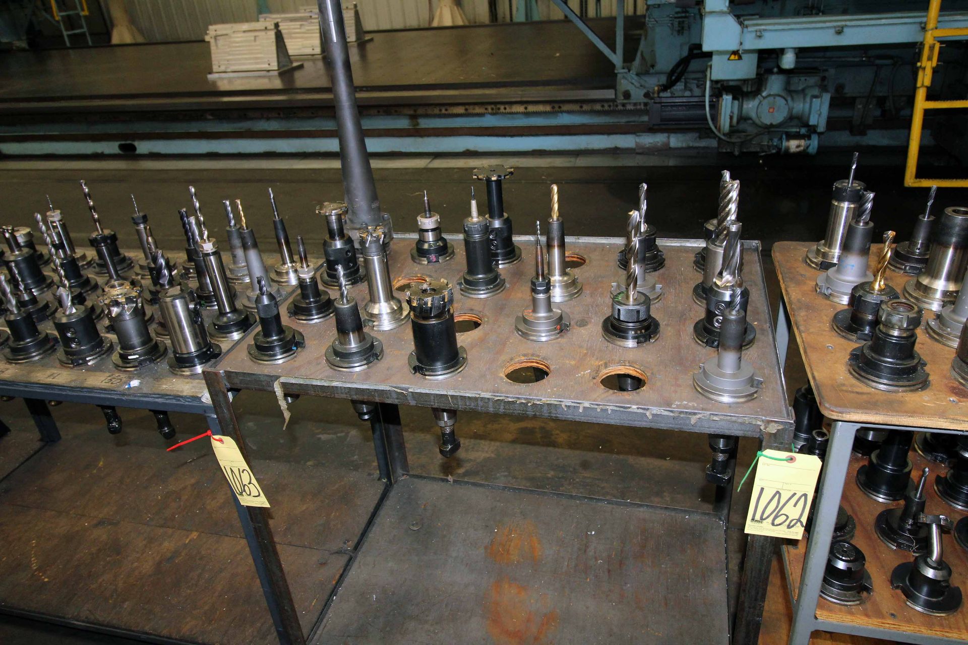 LOT OF CAT-50 TAPER TOOL HOLDERS (Approx. 19), w/cart