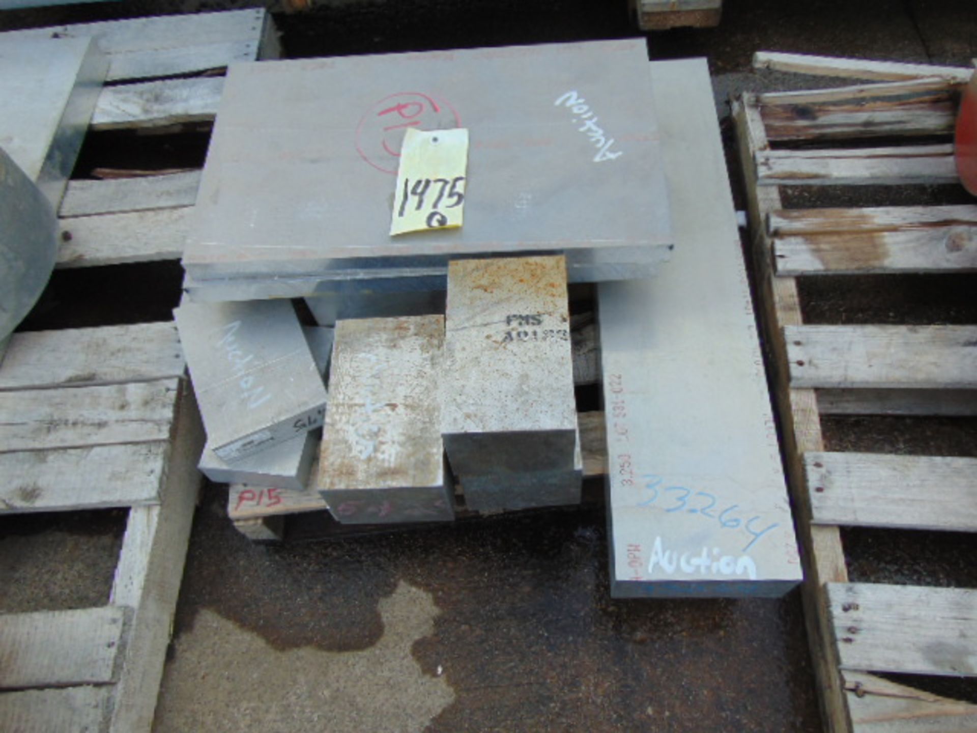 LOT OF RAW MATERIAL, ALUMINUM, (on five skids) (Note: buyer will be able to request MTR (s) directly - Image 3 of 5