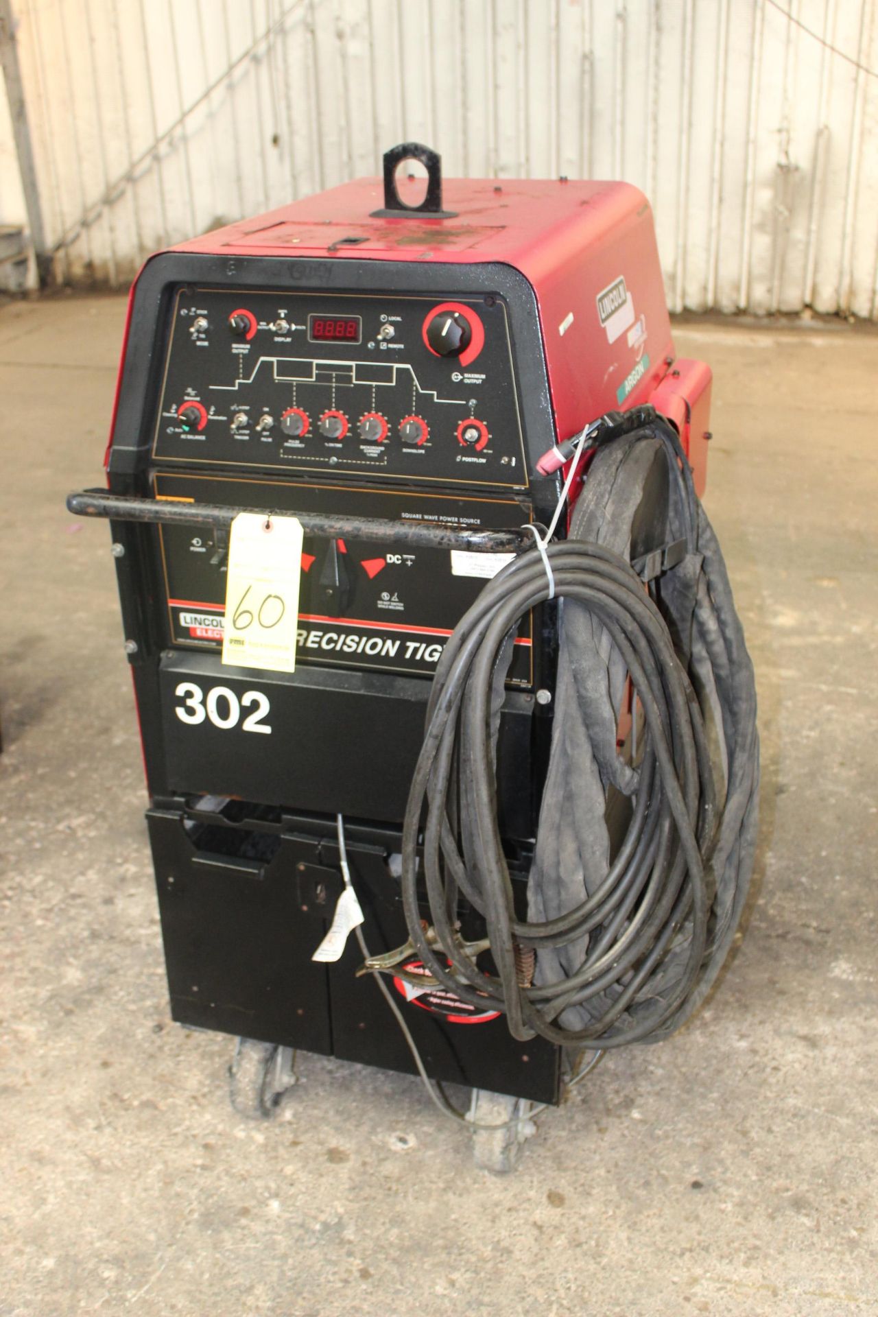 TIG WELDER, LINCOLN ELECTRIC SQUAREWAVE MDL. PRECISION TIG 375, new 2007, 300 amps @ 32 v., 100%