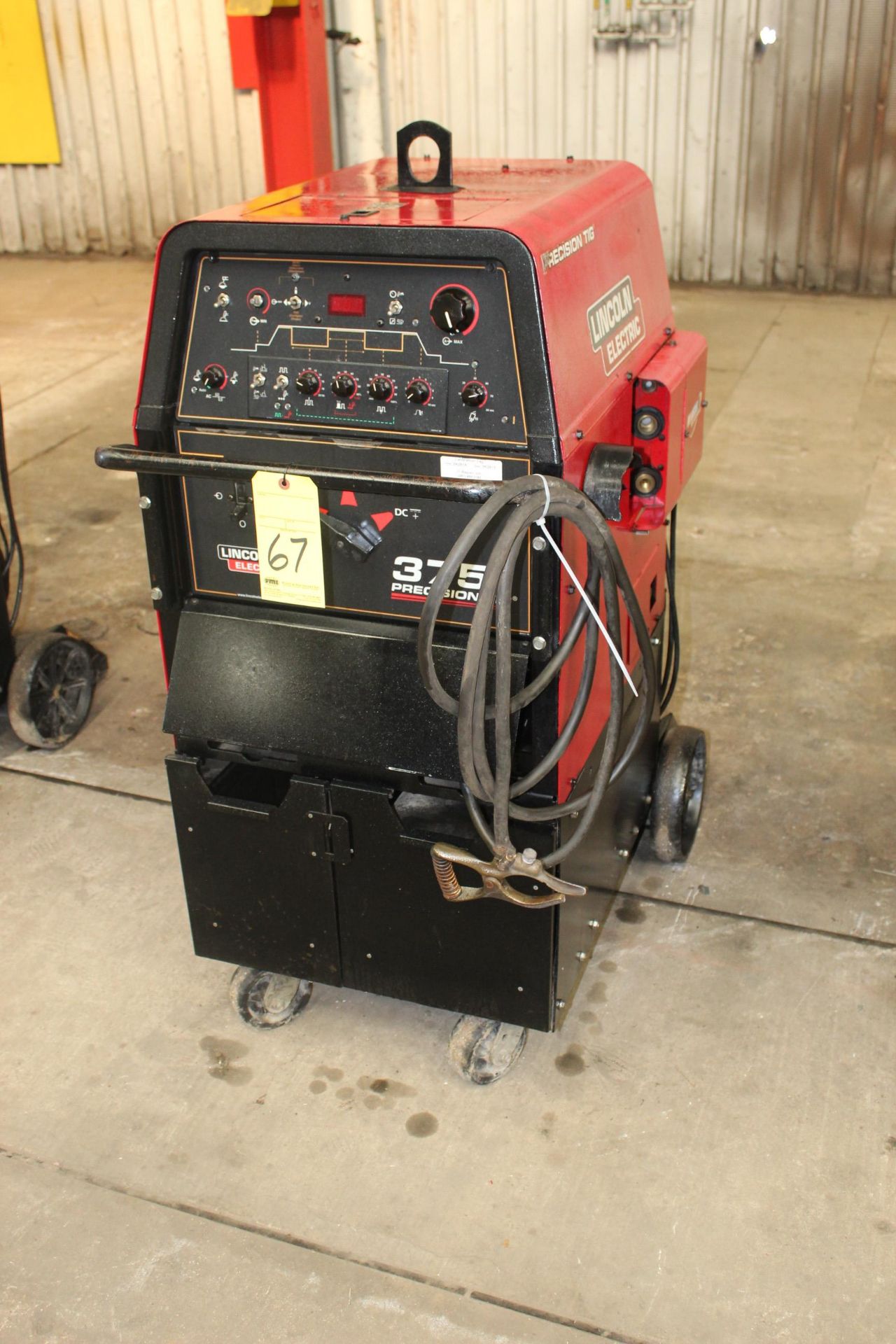 TIG WELDER, LINCOLN ELECTRIC SQUAREWAVE MDL. PRECISION TIG 375, new 2011, 300 amps @ 32 v., 100%