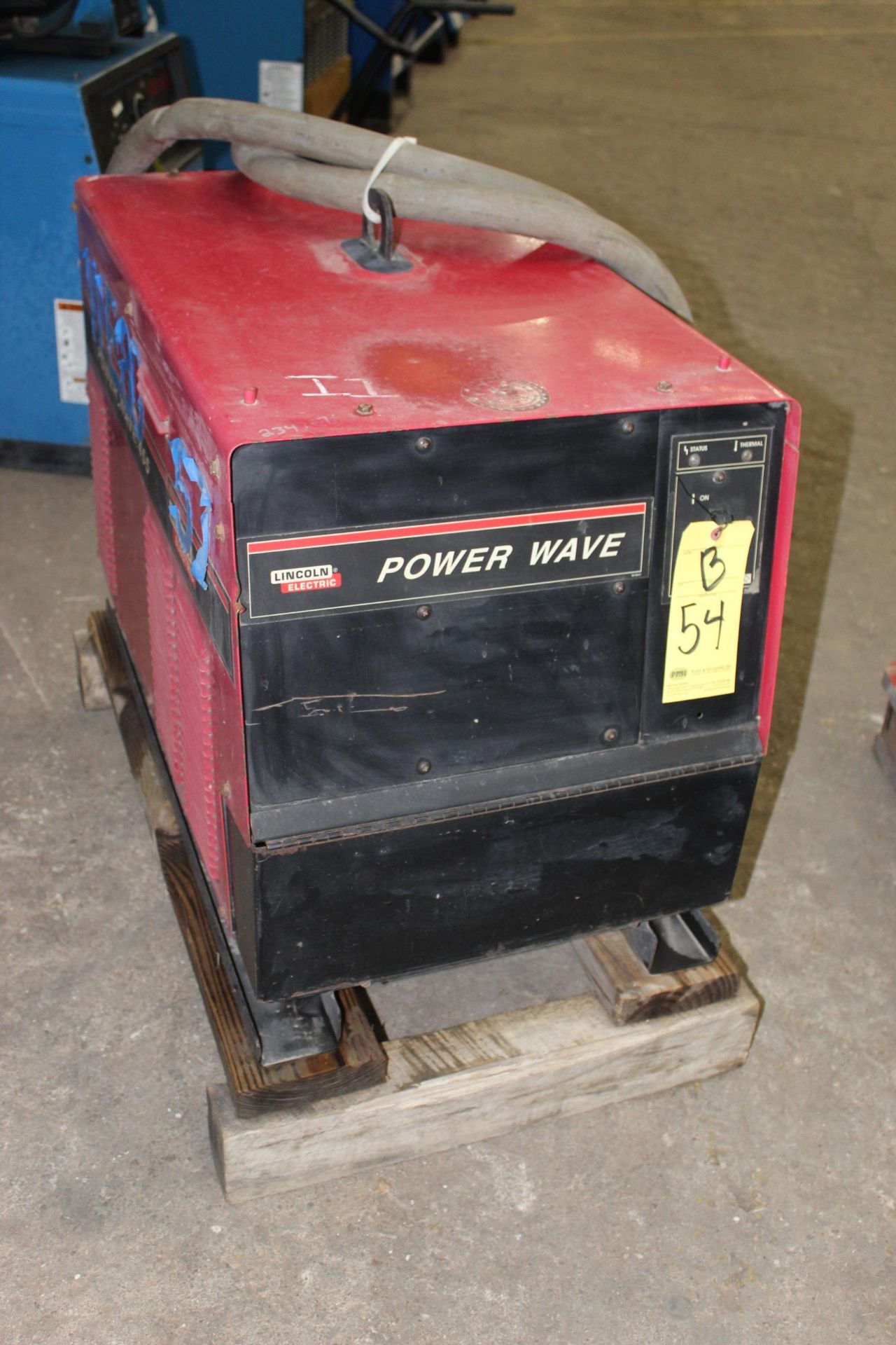 WELDING MACHINE, LINCOLN ELECTRIC POWERWAVE MDL. 455, 450 amps @ 43 v., 100% duty cycle, S/N