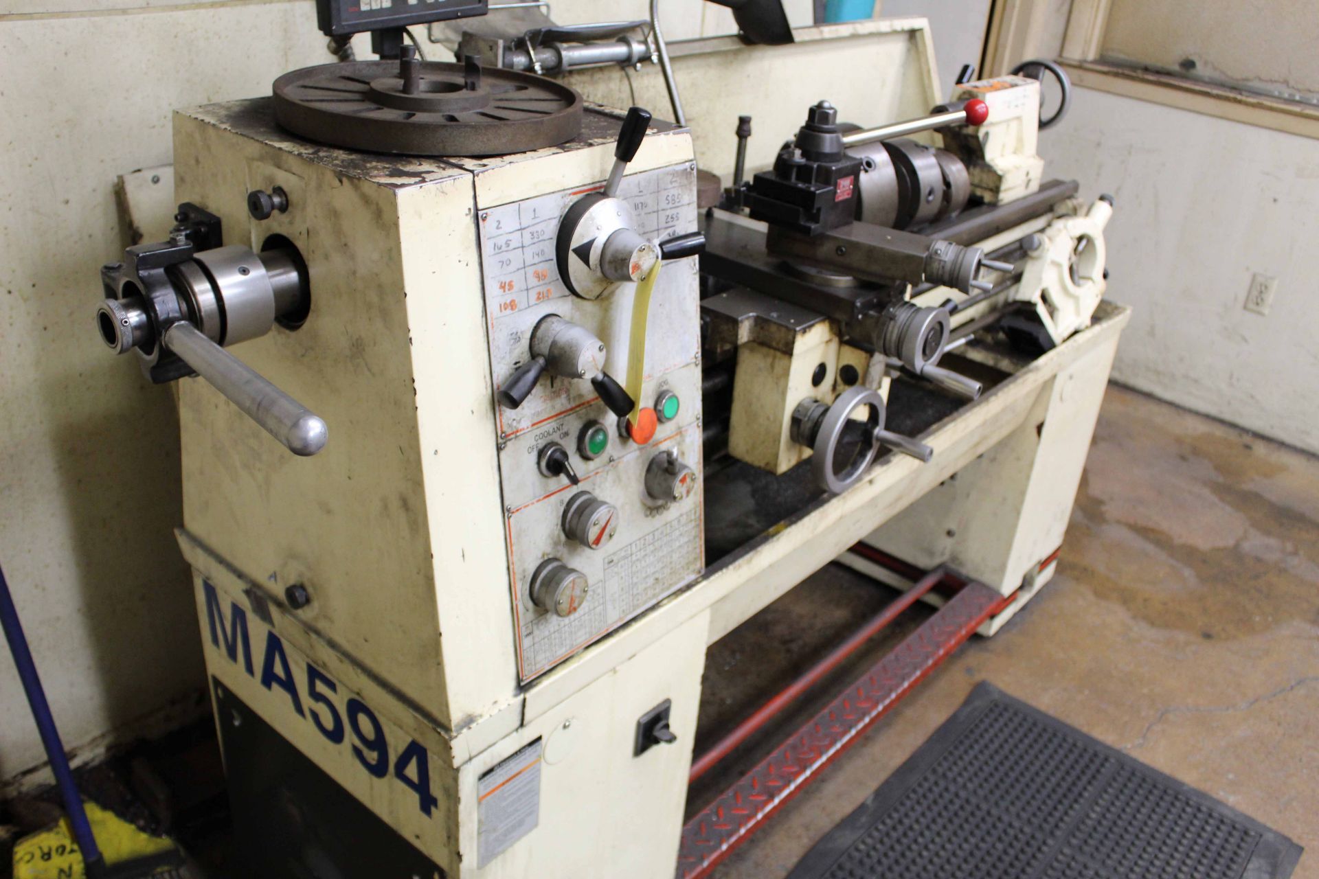 TOOLROOM LATHE, JET 13” X 40” MDL. GH-1340A, collet, 6” dia. 3-jaw chuck, 8” dia. 4-jaw chuck, - Image 2 of 4