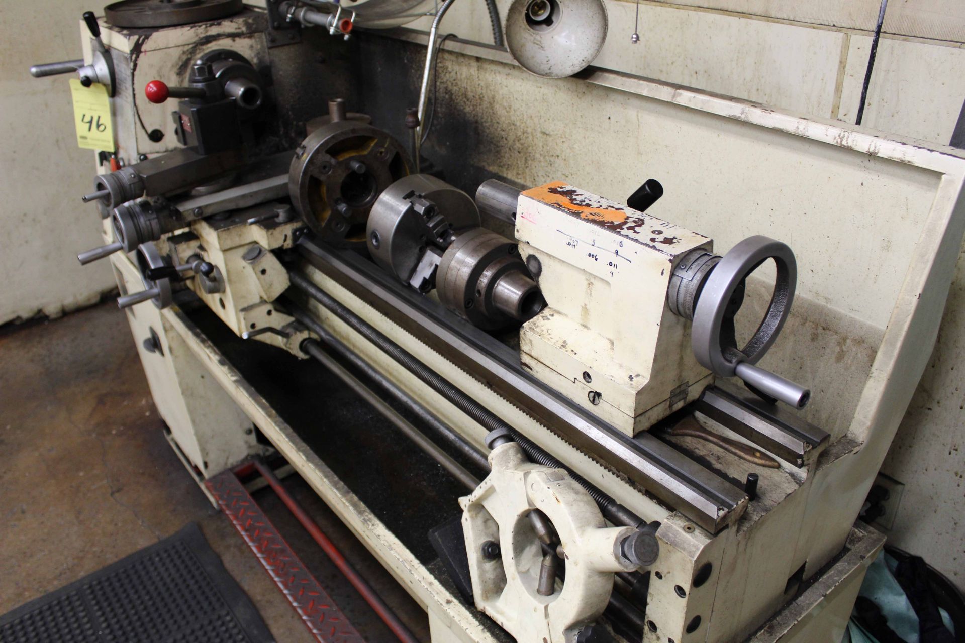 TOOLROOM LATHE, JET 13” X 40” MDL. GH-1340A, collet, 6” dia. 3-jaw chuck, 8” dia. 4-jaw chuck, - Image 4 of 4