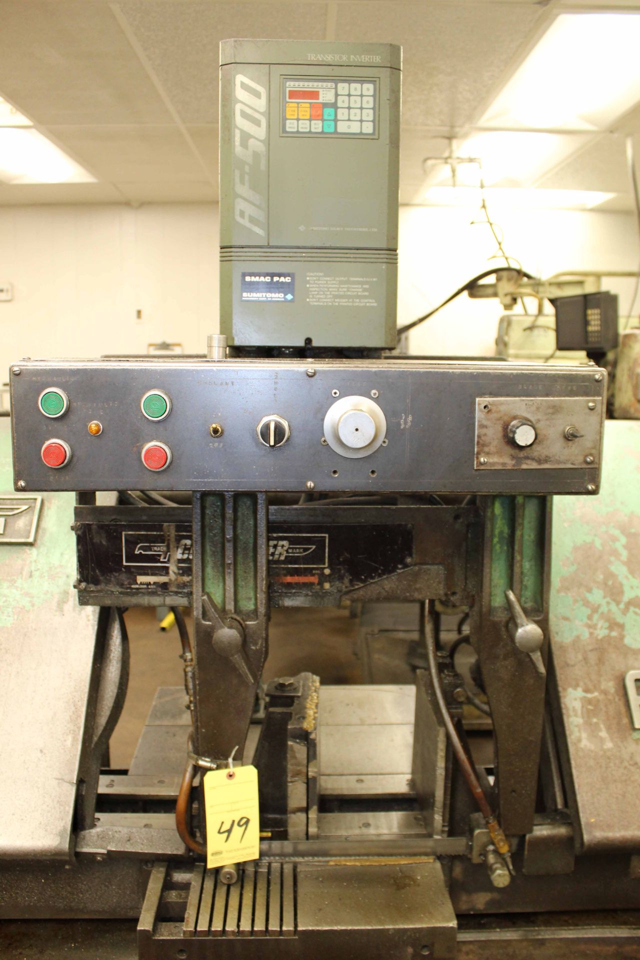 AUTOMATIC HORIZONTAL BANDSAW, AMADA CUTMASTER MDL. HA400, retrofit Sumitomo Mdl. AF-500 transistor - Image 2 of 4