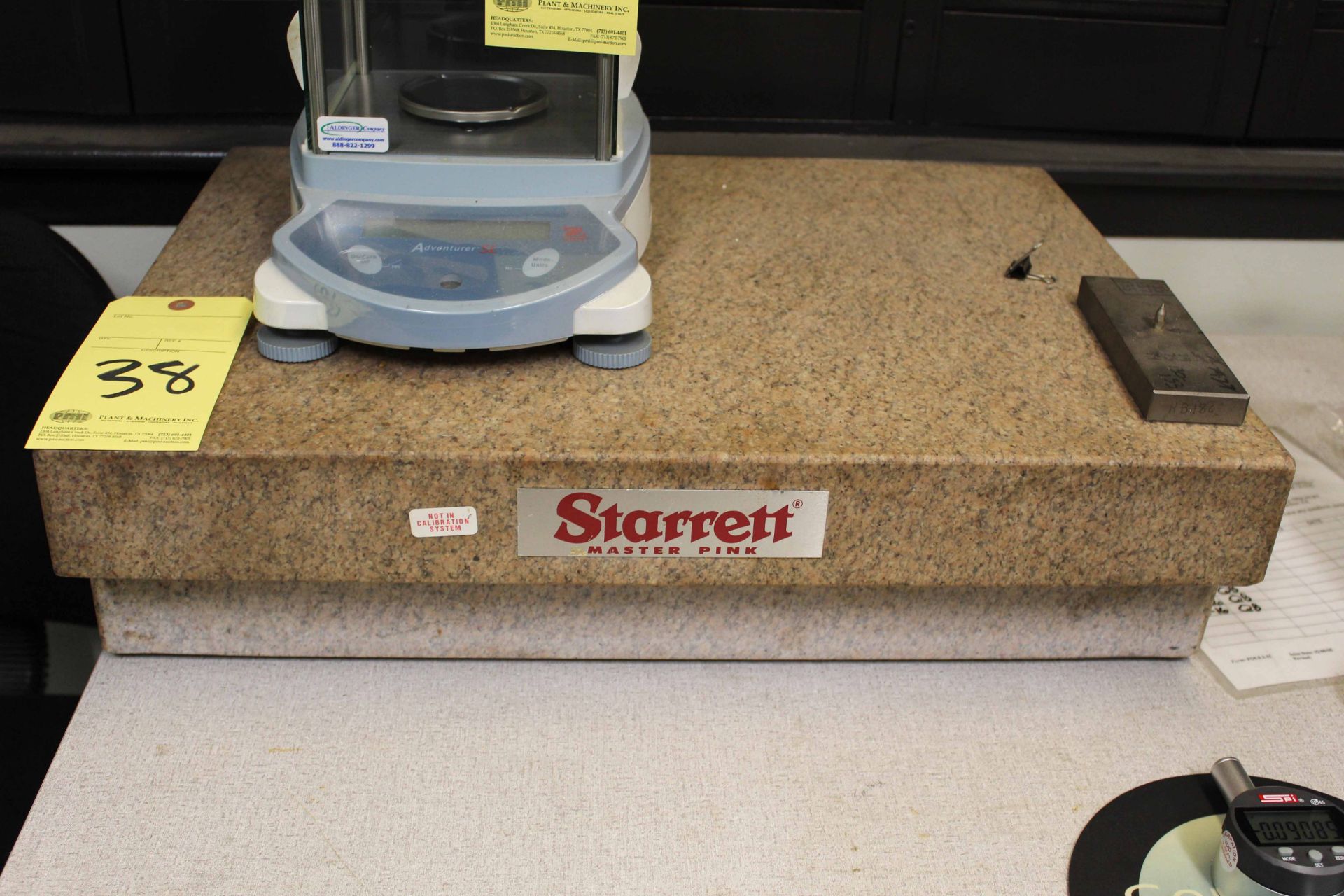 SURFACE PLATE, STARRETT GRADE A, 24” x 18” x 6” thk.