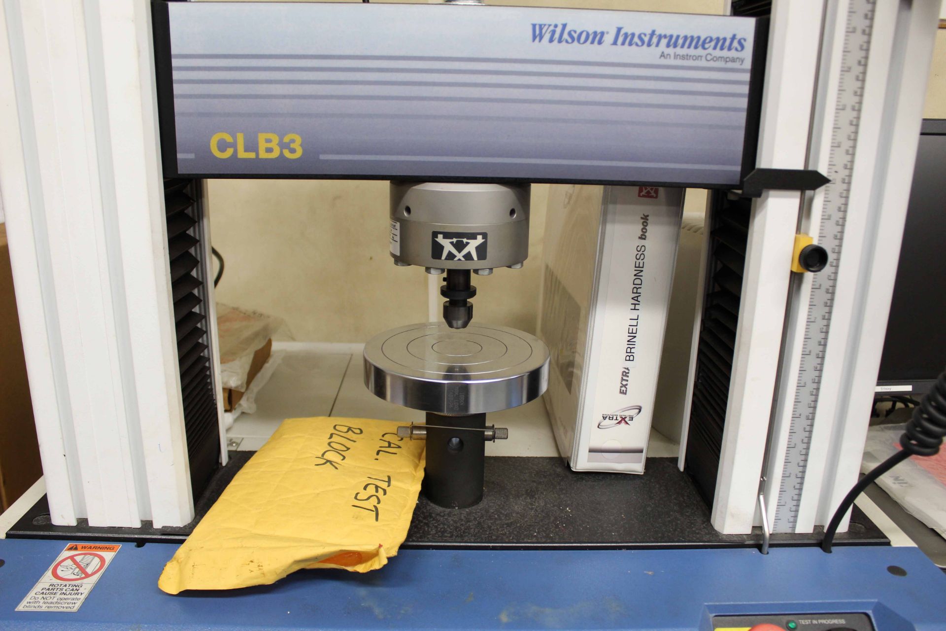 BRINELL HARDNESS TESTER, WILSON INSTRUMENTS MDL. CLB3, new 2006, 6,750 lb. cap., Instron control, - Image 2 of 3