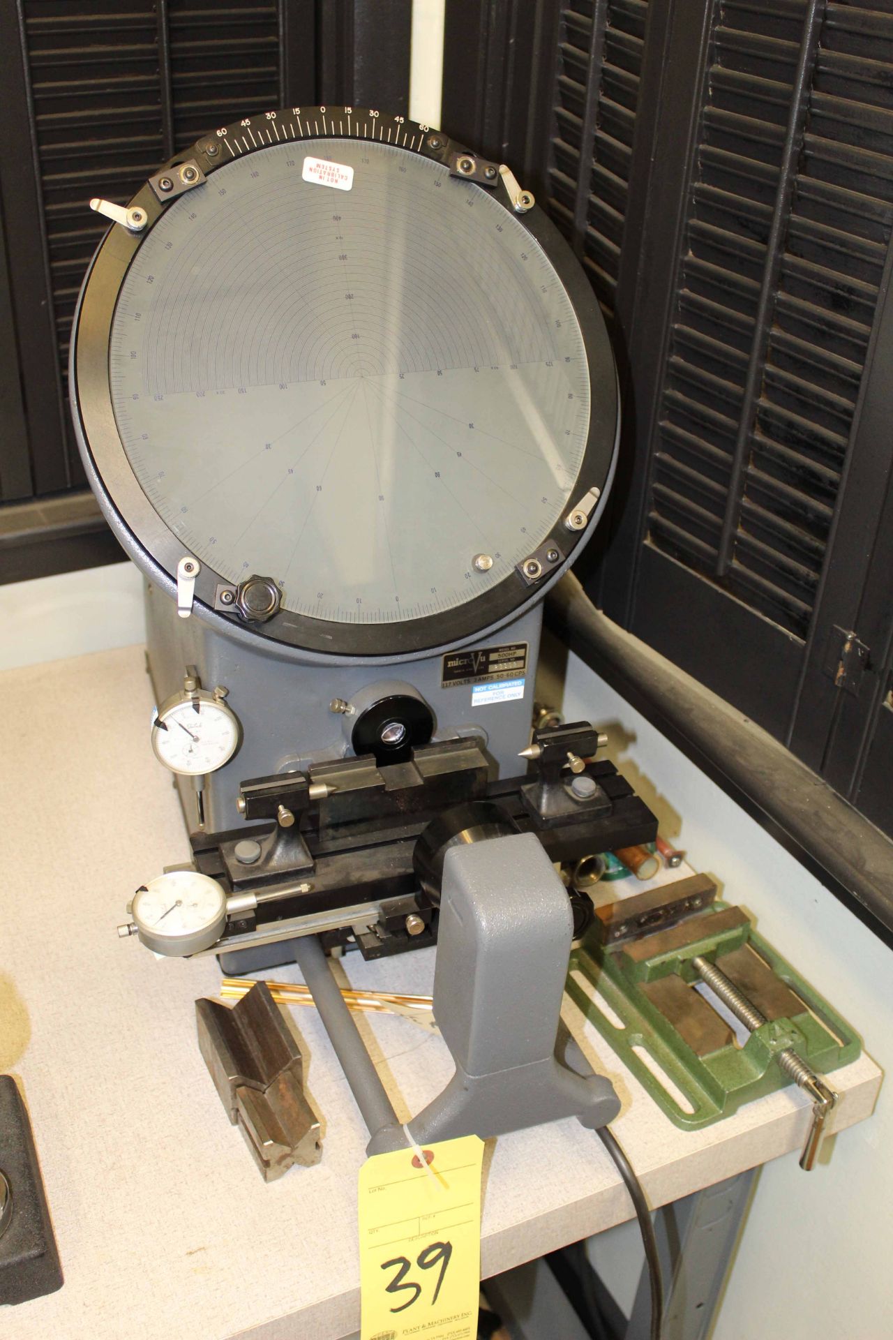 OPTICAL COMPARATOR, MICROVU 12” MDL. 500HP, S/N 23882