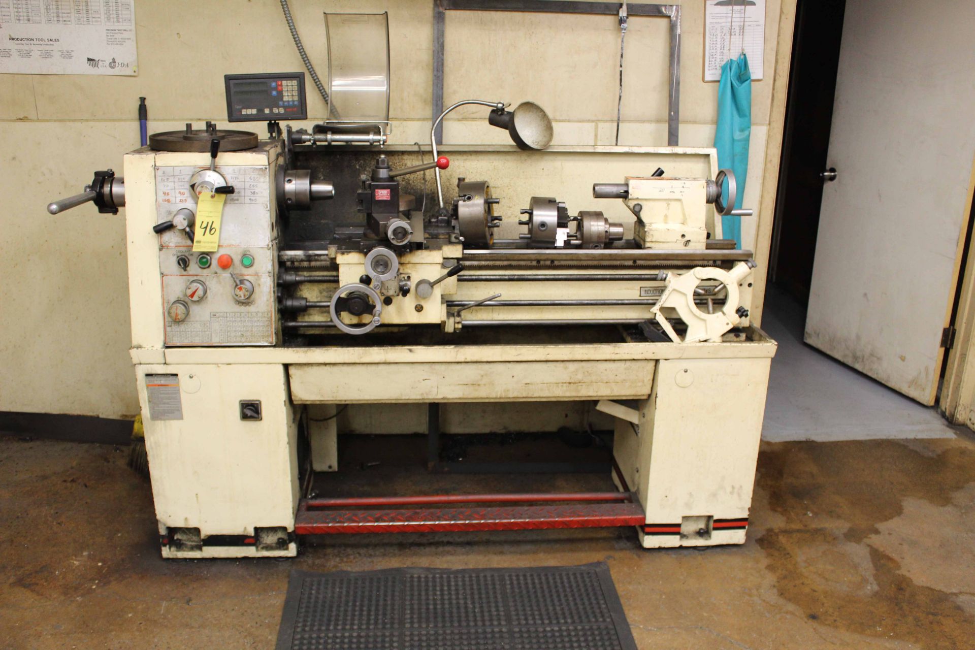 TOOLROOM LATHE, JET 13” X 40” MDL. GH-1340A, collet, 6” dia. 3-jaw chuck, 8” dia. 4-jaw chuck,