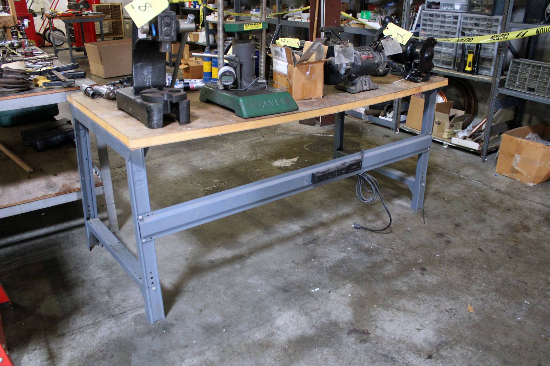 LOT CONSISTING OF 4 WORK BENCHES, AND 2 FOLDING TABLES - Image 4 of 4