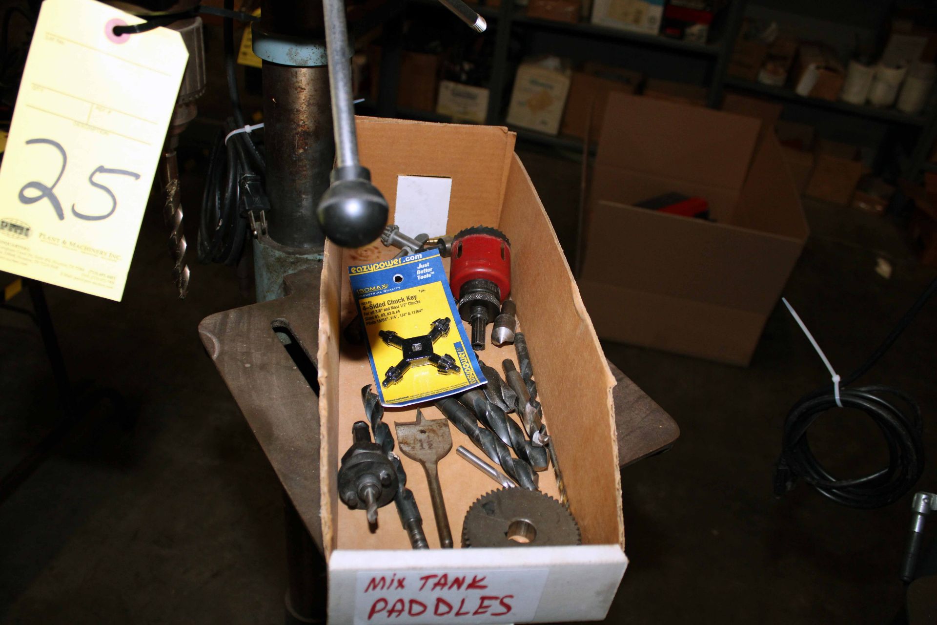 FLOOR TYPE DRILL PRESS, DELTA 14" MDL. 14-070, w/Jacobs chuck & tooling - Image 3 of 4