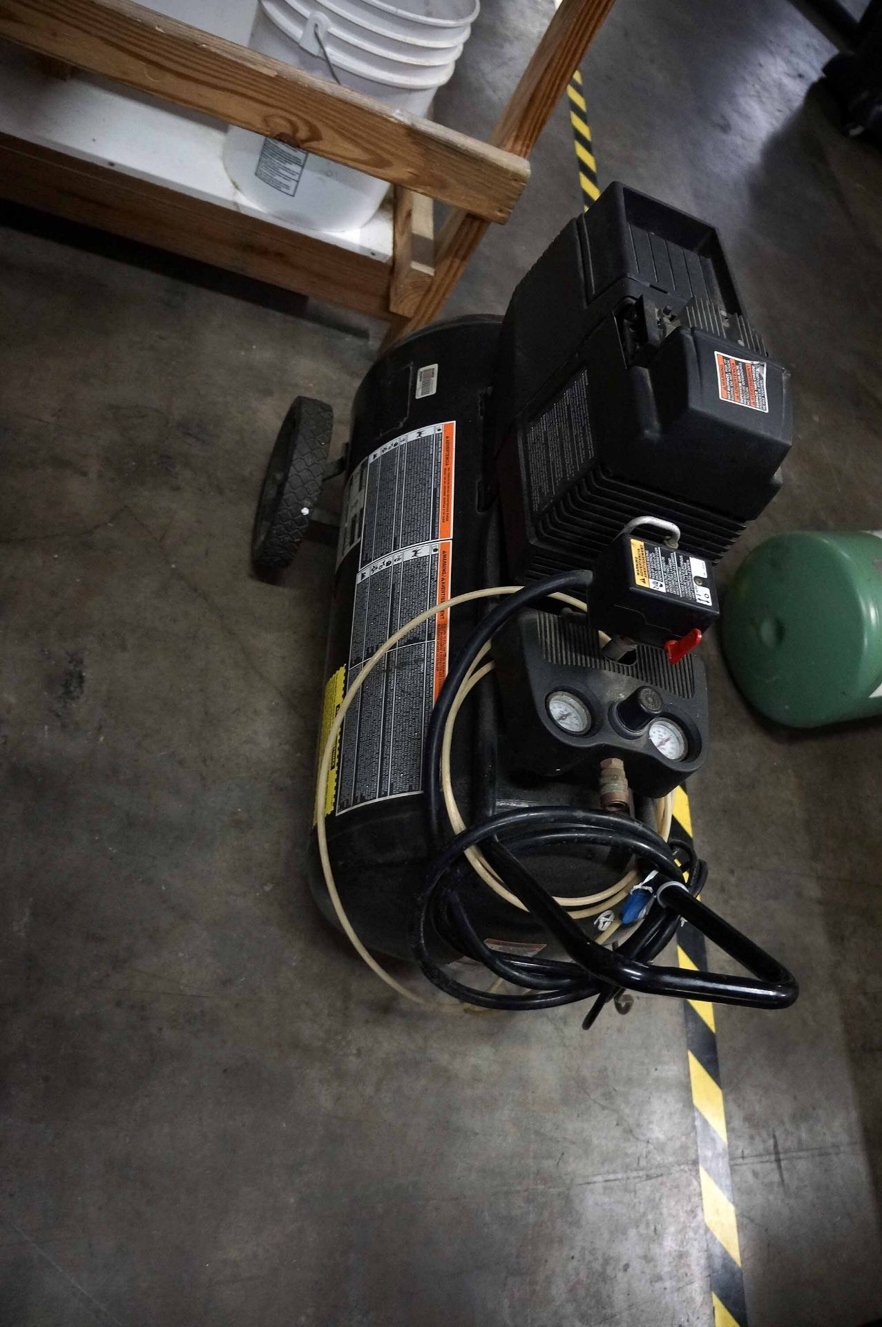 AIR COMPRESSOR, DEVILBISS EXCEL MDL. EXFC5520, 5-1/2 HP motor, 20 gal. tank, 120 v. - Image 2 of 2