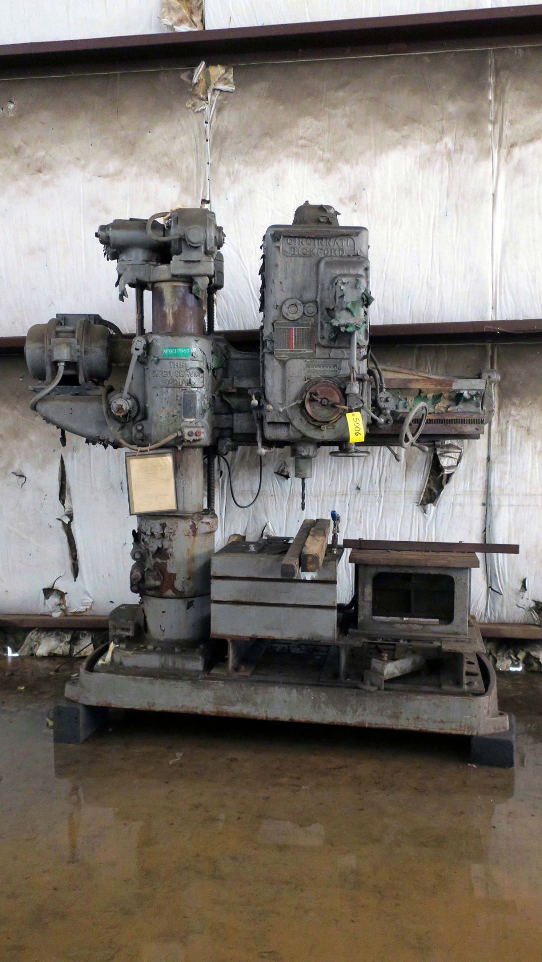 RADIAL ARM DRILL, CINCINNATI BICKFORD 6' X 15", S/N 2E-56 (Location D: 2235 County Road 2202,