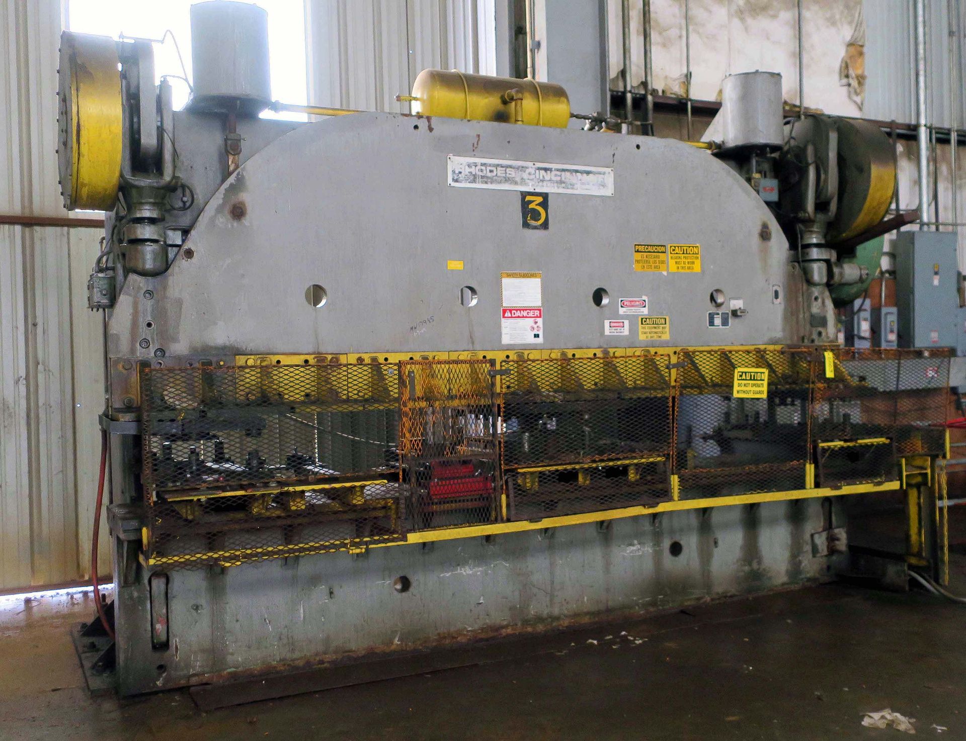 MECHANICAL PRESSBRAKE, RHODES-CINCINNATI 225 T. CAP., SERIES 9X14, 16' overall, 14'-6" dist. btn.