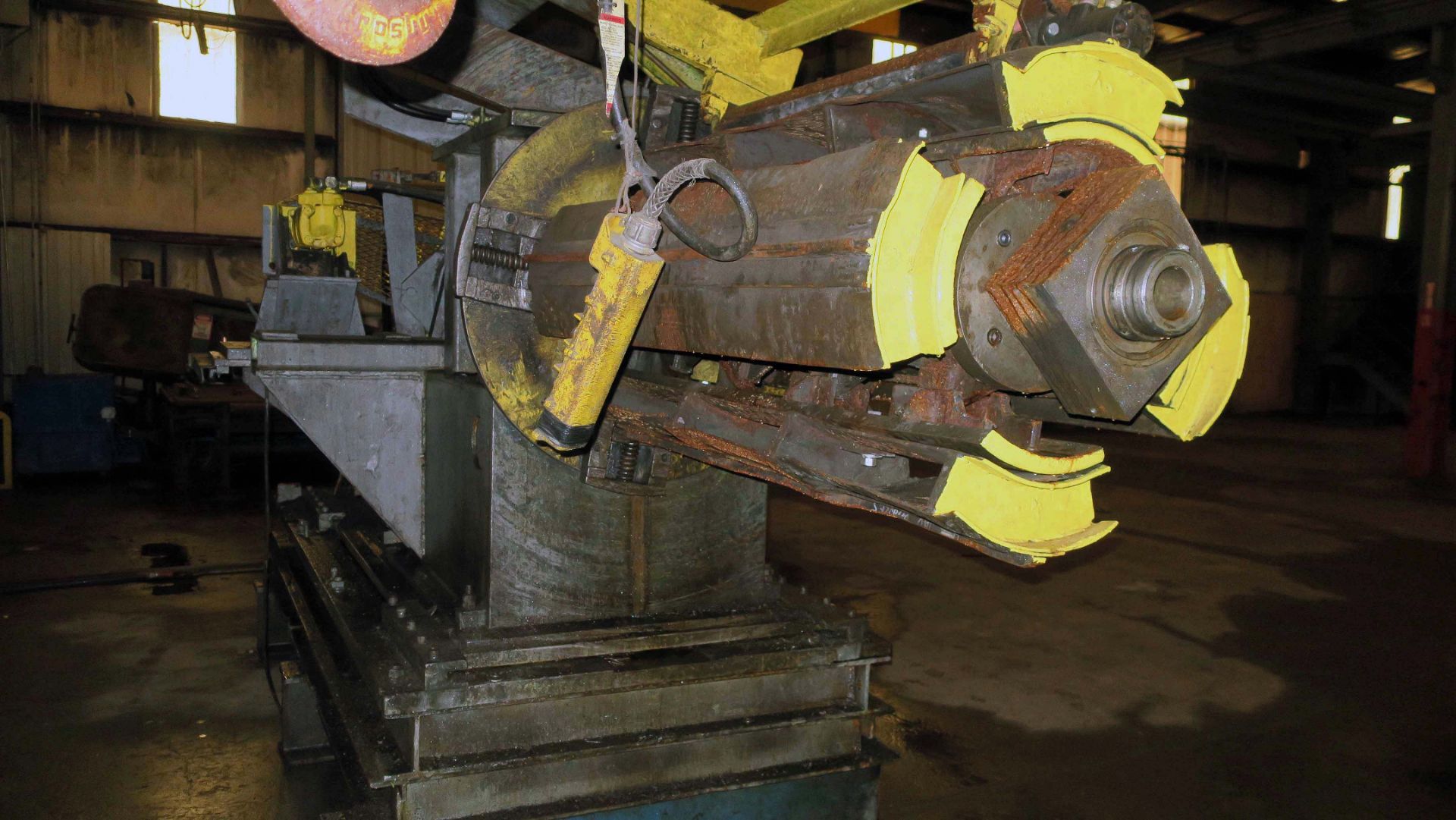SLITTING LINE, PAXON 60"W., approx. 6" arbor dia., entry pinch roll, flip-up threading table, - Image 3 of 15