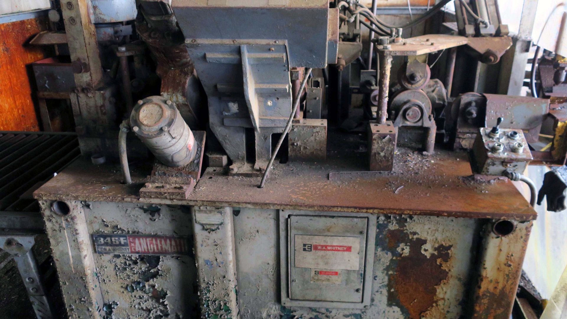 CNC ANGLE PROCESSOR, WHITNEY MDL. 845F ANGLEMATIC, Westinghouse ...