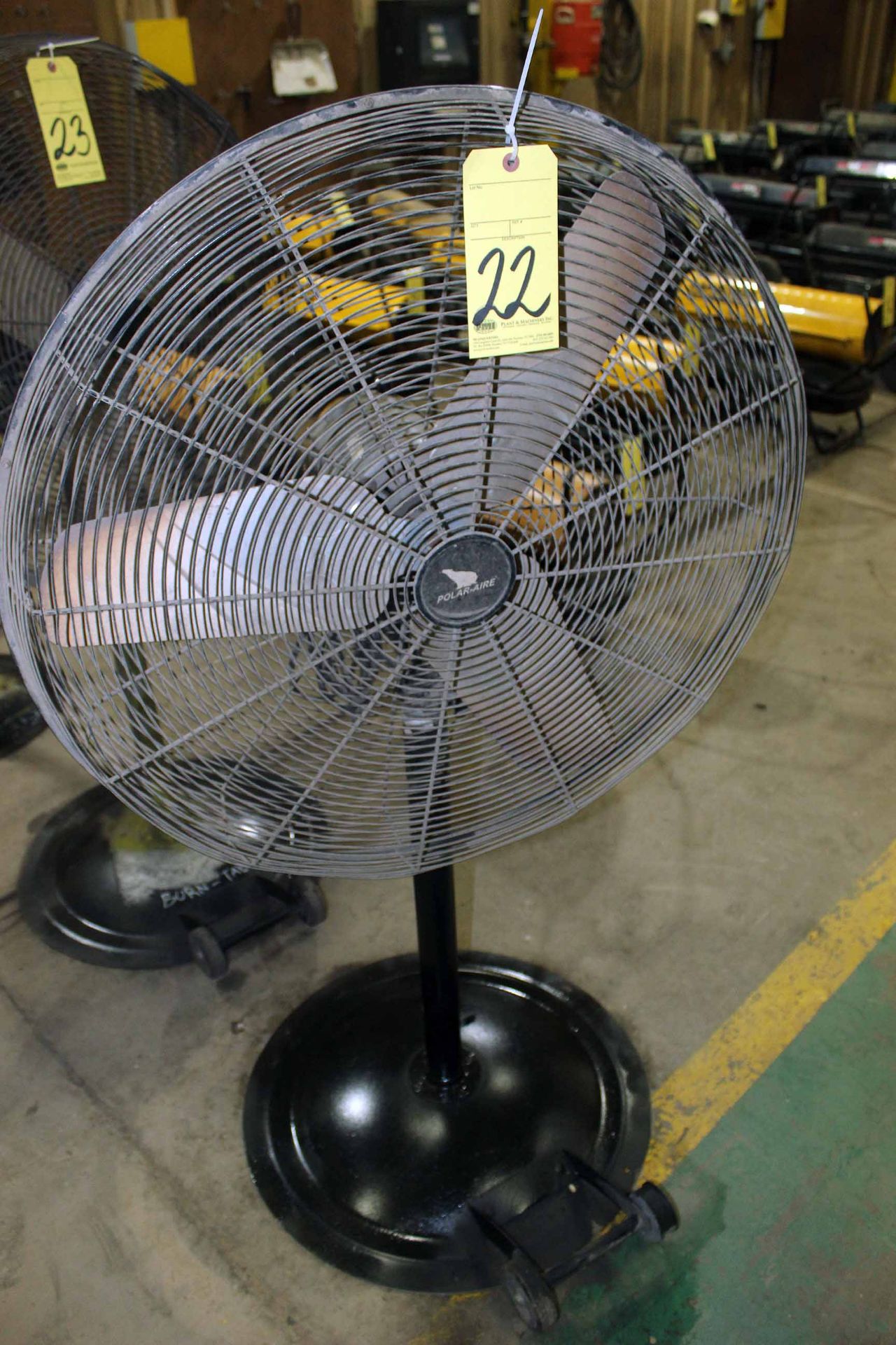 PEDESTAL SHOP FAN, POLAR-AIRE, 30"