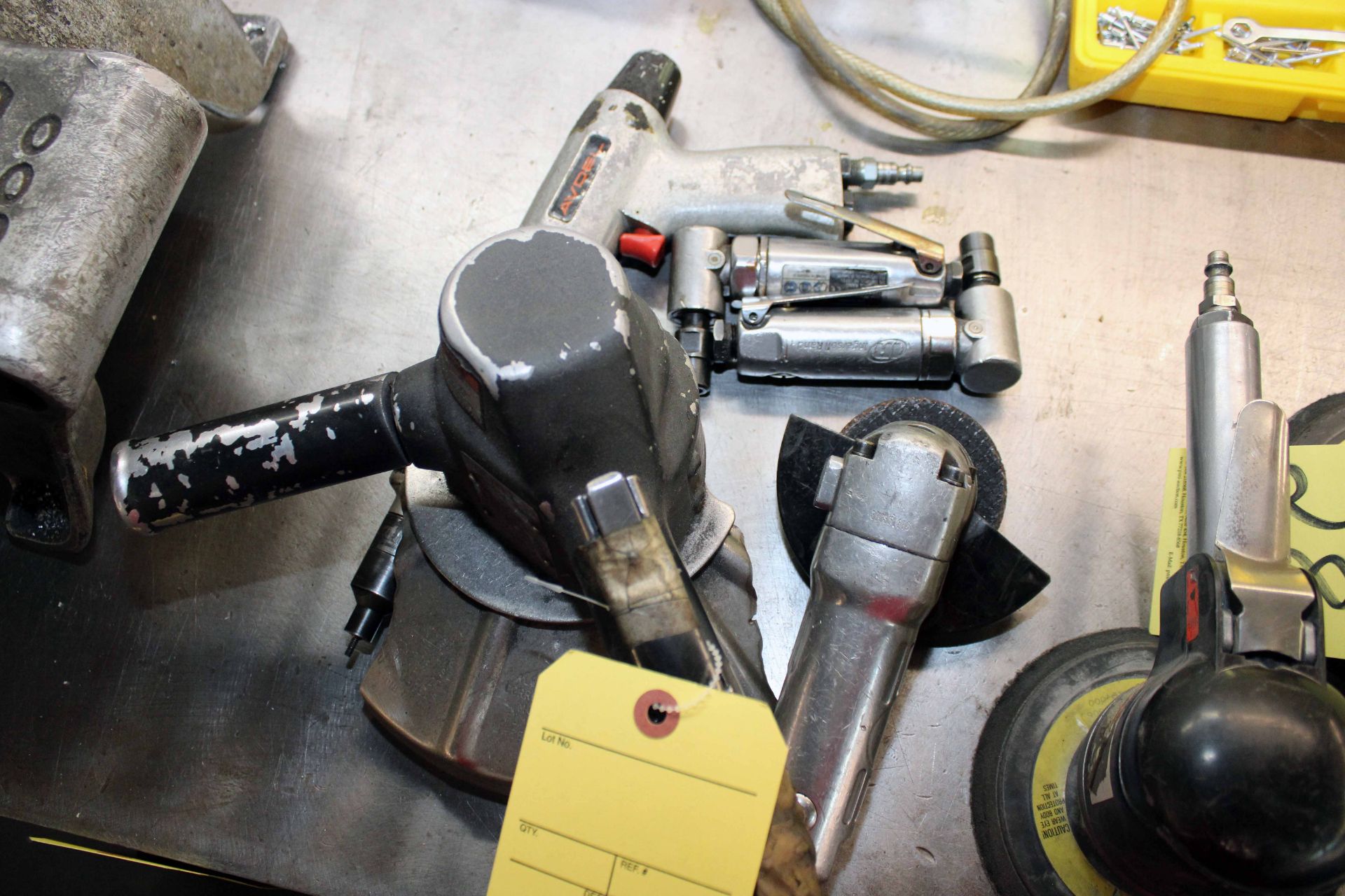 LOT CONSISTING OF: Avdel Rivnut installation tool, Ingersoll Rand 6" grinder, (2) Ingersoll Rand 1/