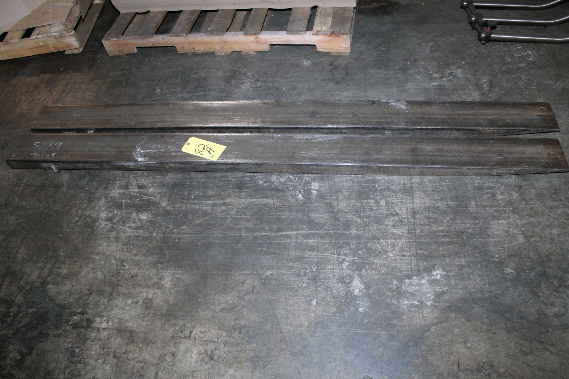 LOT OF FORKLIFT EXTENSIONS, 7'L.