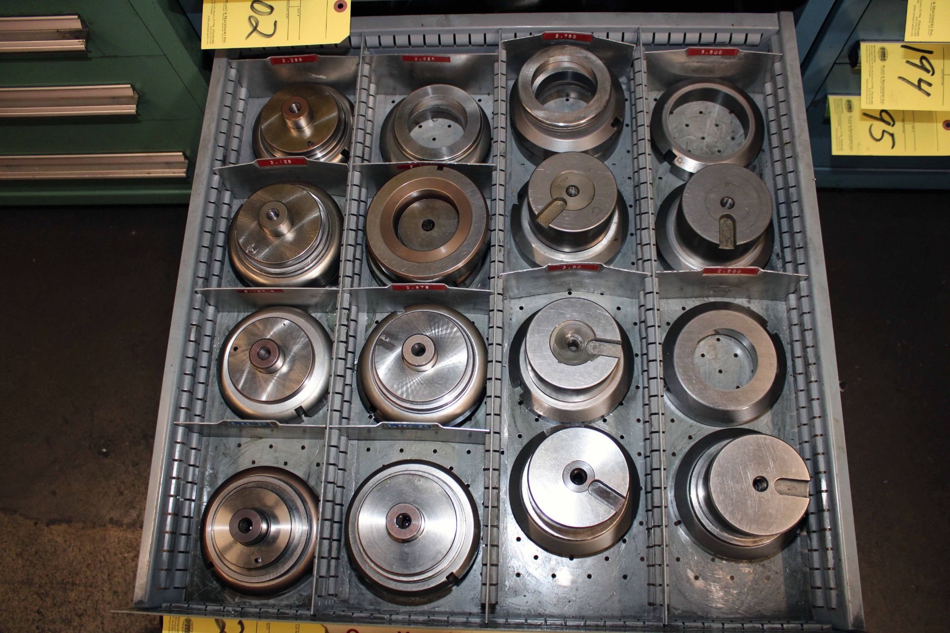 LOT CONSISTING OF: Punch press dies, round, 3-1/2"