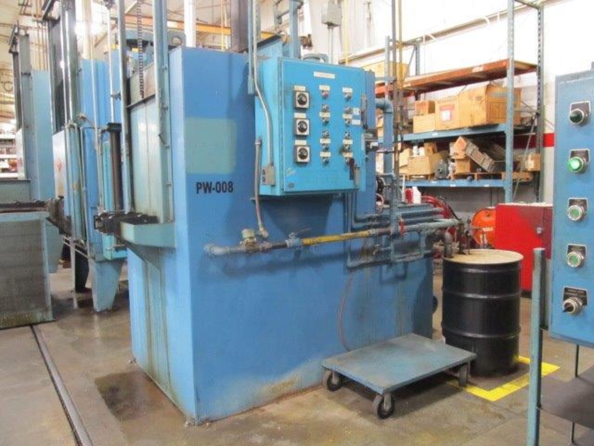 INTERNAL QUENCH HEAT TREAT LINE, SAUDER (Abar Ipsen) 24"W x 24"H x 36"L load size, 1850°F, - Image 4 of 8