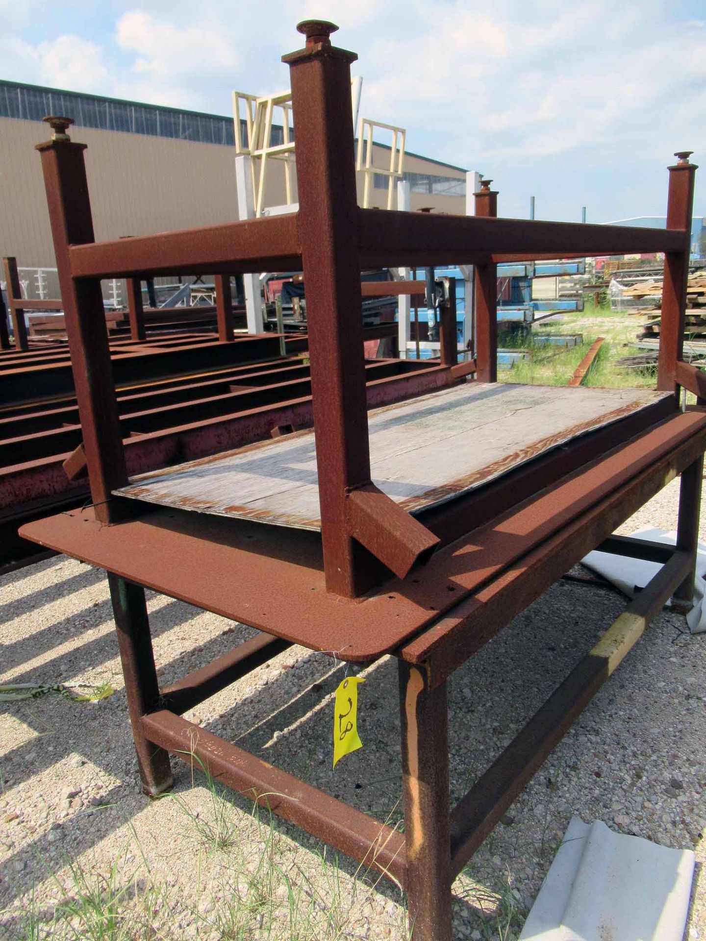 LOT OF WELDING & SET-UP TABLES (2), 48” x 96”, approx. ½” top plate, steel construction, H.D. (