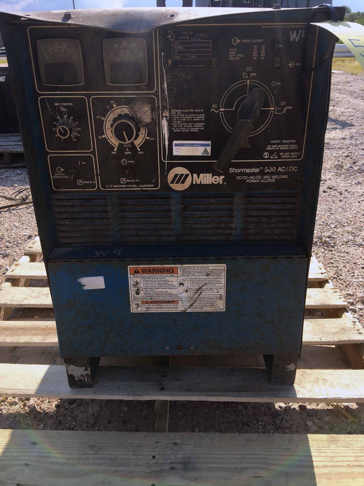 WELDING POWER SOURCE, MILLER SHOPMASTER, 300 AMP (Location 1: FlexDecks, Inc., 14325 West Hardy