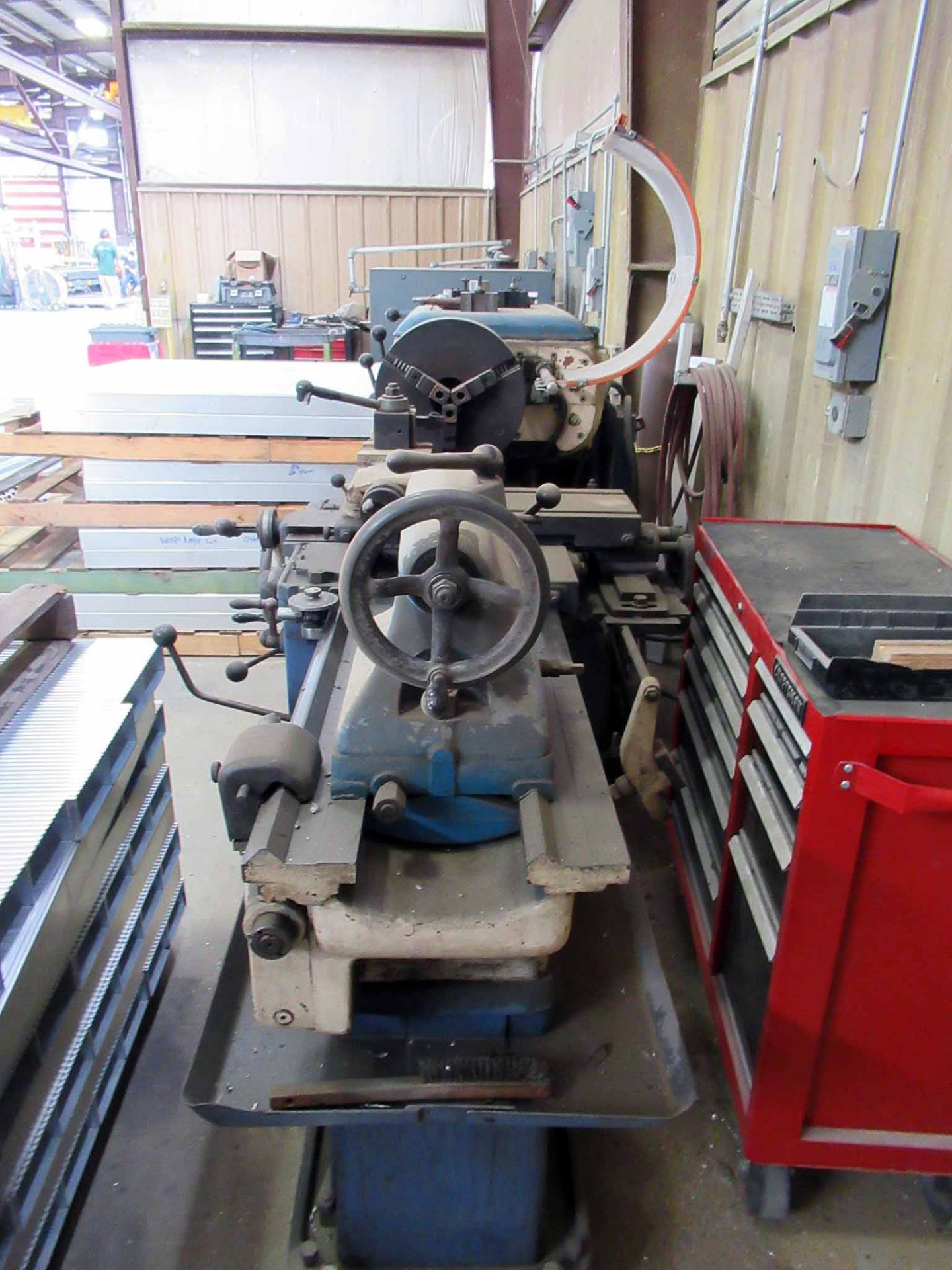 ENGINE LATHE, KOPINGS 20” X 40” MDL. S10B, 2-3/4” spdl. bore, taper attach., 15” dia. 3-jaw chuck, - Image 3 of 4