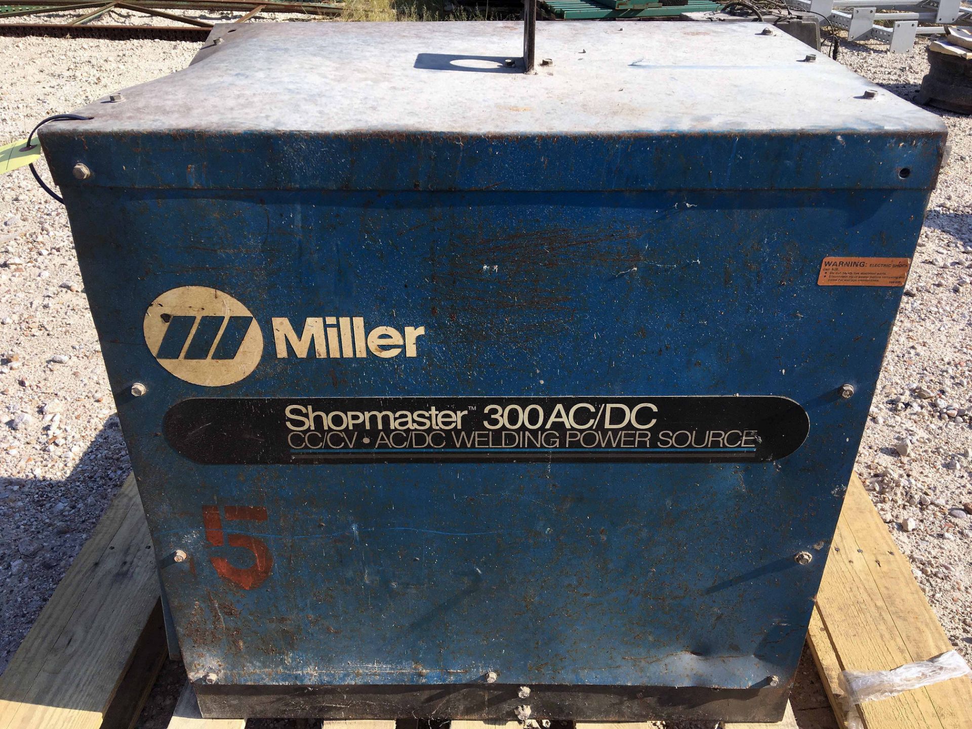 WELDING POWER SOURCE, MILLER SHOPMASTER, 300 AMP (Location 1: FlexDecks, Inc., 14325 West Hardy - Image 5 of 6