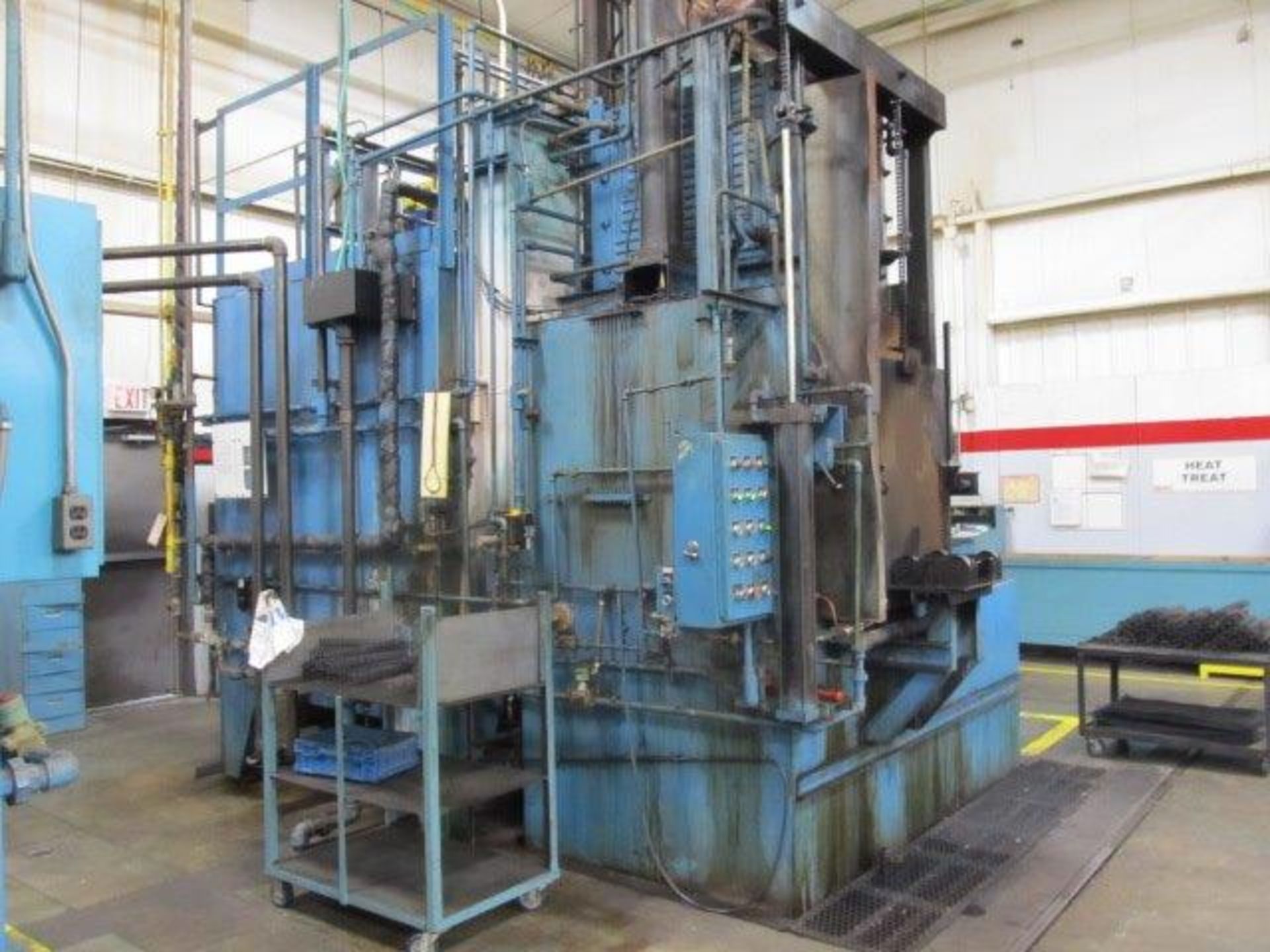 INTERNAL QUENCH HEAT TREAT LINE, SAUDER (Abar Ipsen) 24"W x 24"H x 36"L load size, 1850°F, - Image 3 of 8