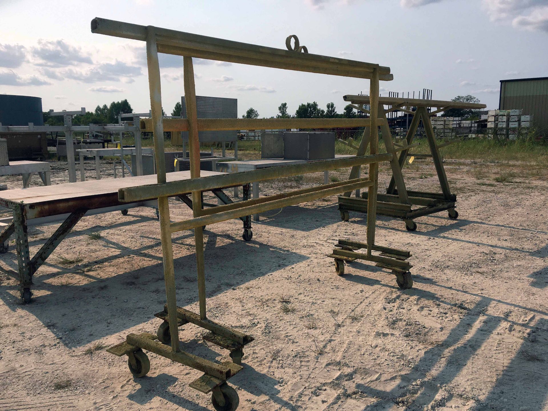 ROLLING PAINT RACK, SHOP MADE (Location 1: FlexDecks, Inc., 14325 West Hardy Road, Houston, TX - Image 2 of 2