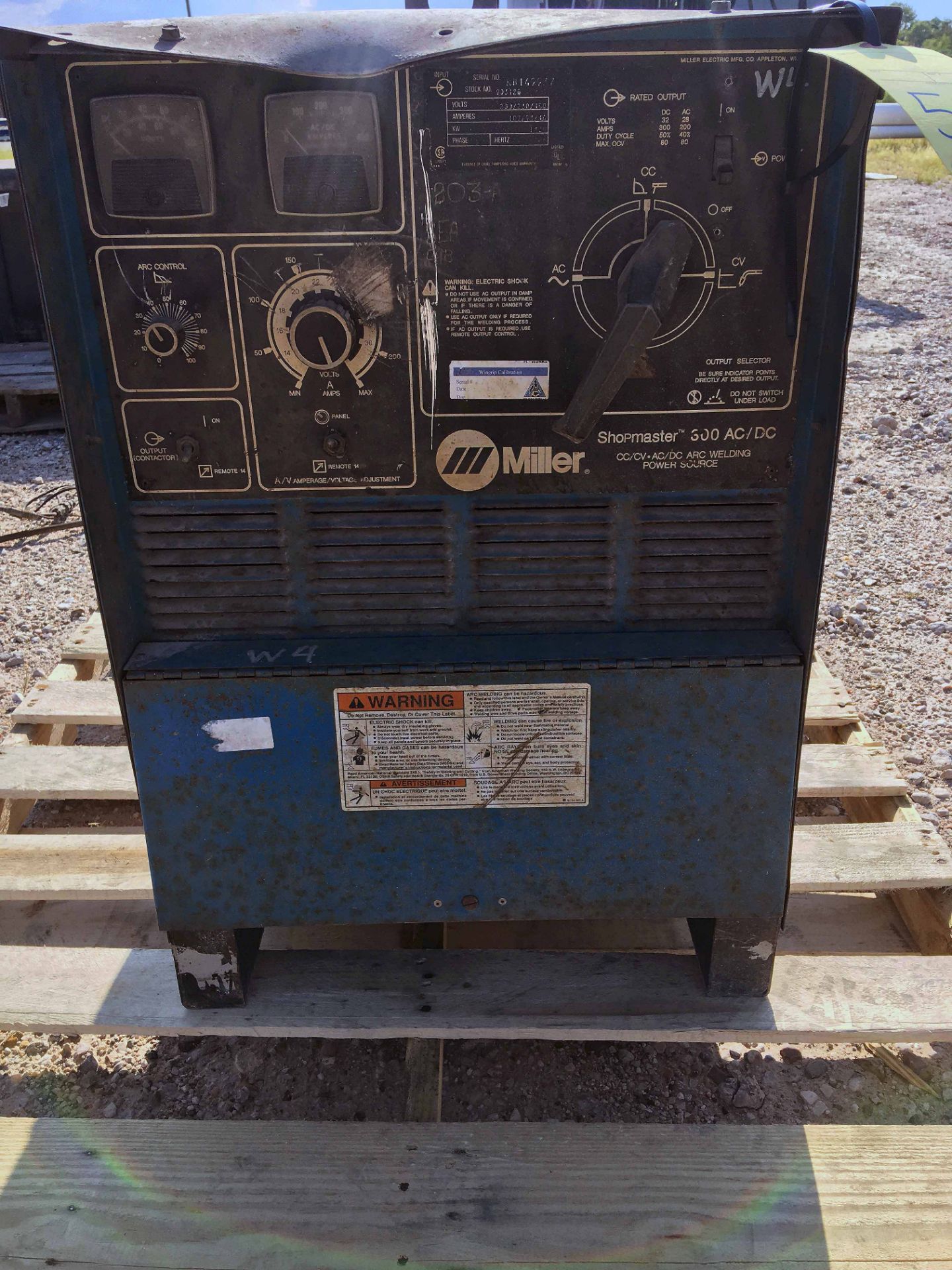 WELDING POWER SOURCE, MILLER SHOPMASTER, 300 AMP (Location 1: FlexDecks, Inc., 14325 West Hardy - Image 2 of 6