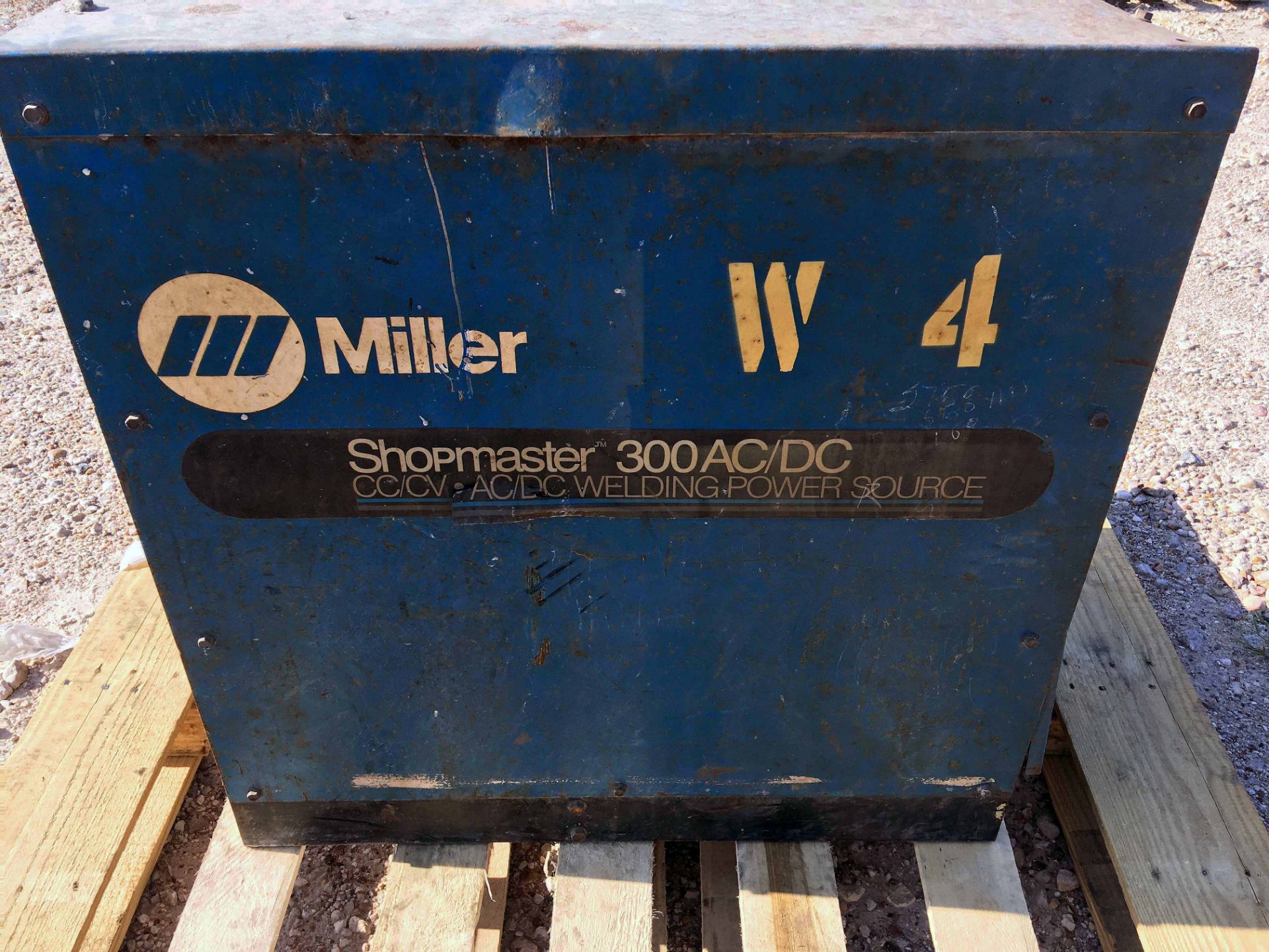 WELDING POWER SOURCE, MILLER SHOPMASTER, 300 AMP (Location 1: FlexDecks, Inc., 14325 West Hardy - Image 4 of 6