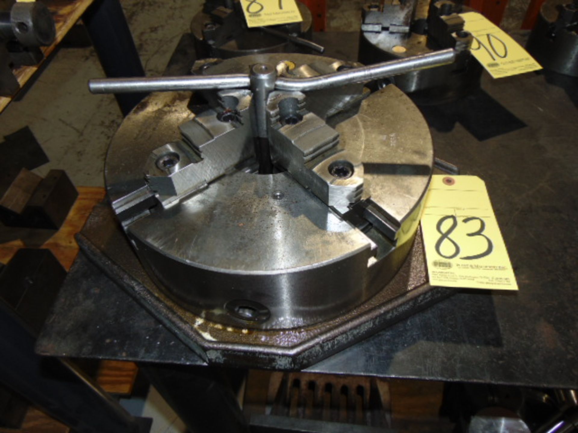 PLATE MOUNTED 4-JAW CHUCK, 12"