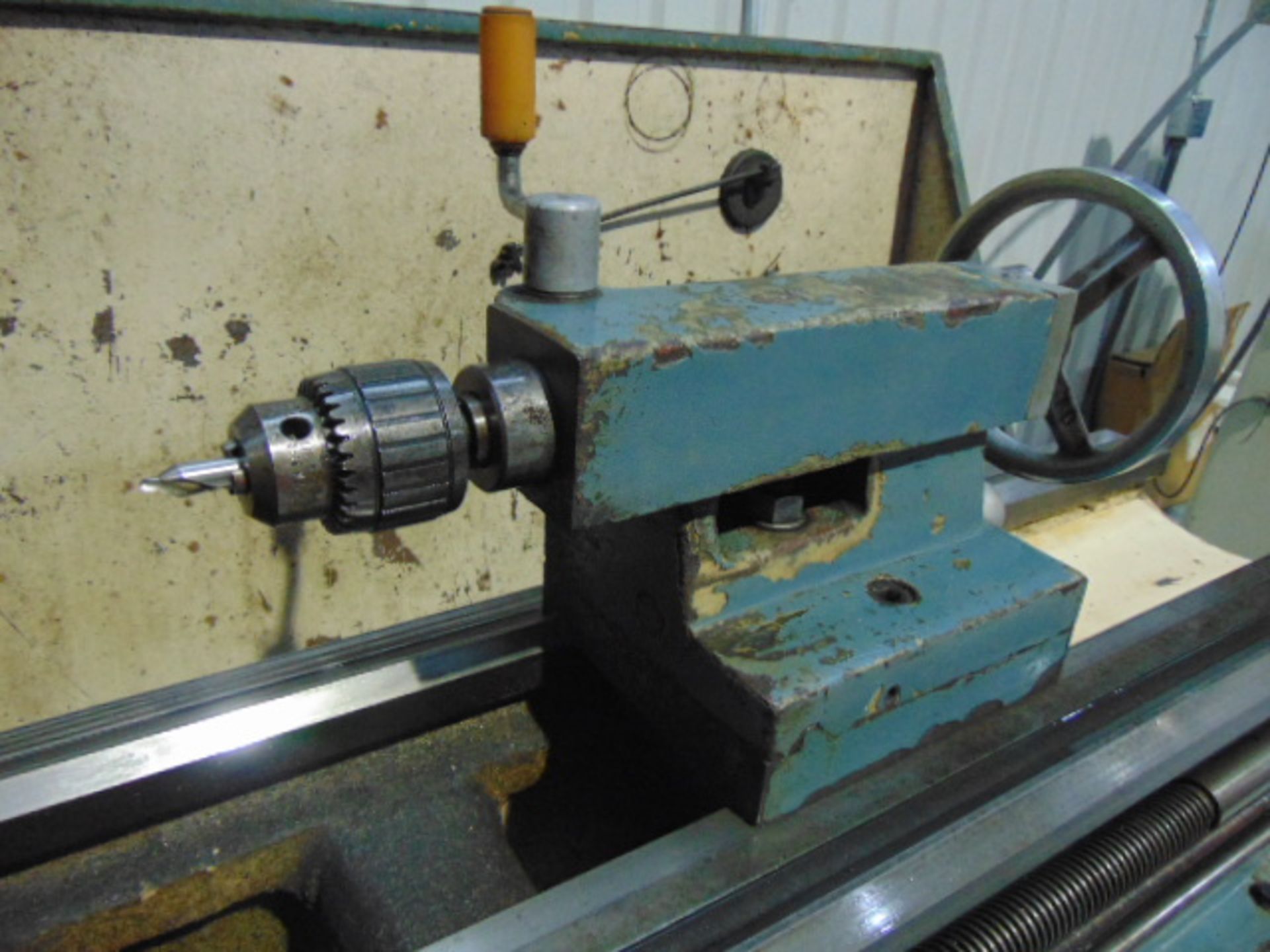 ENGINE LATHE, K 15" X 50", 3" bore, 12" chuck, toolpost, Trav-A-Dial - Image 9 of 14