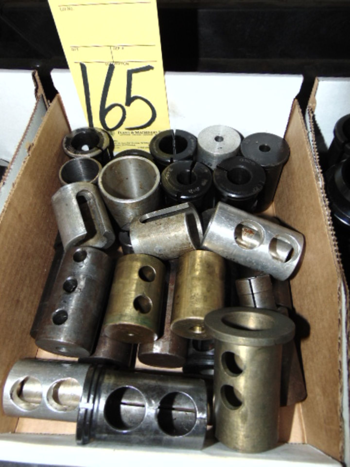 LOT CONSISTING OF: bushings & sleeves, assorted (in one box)