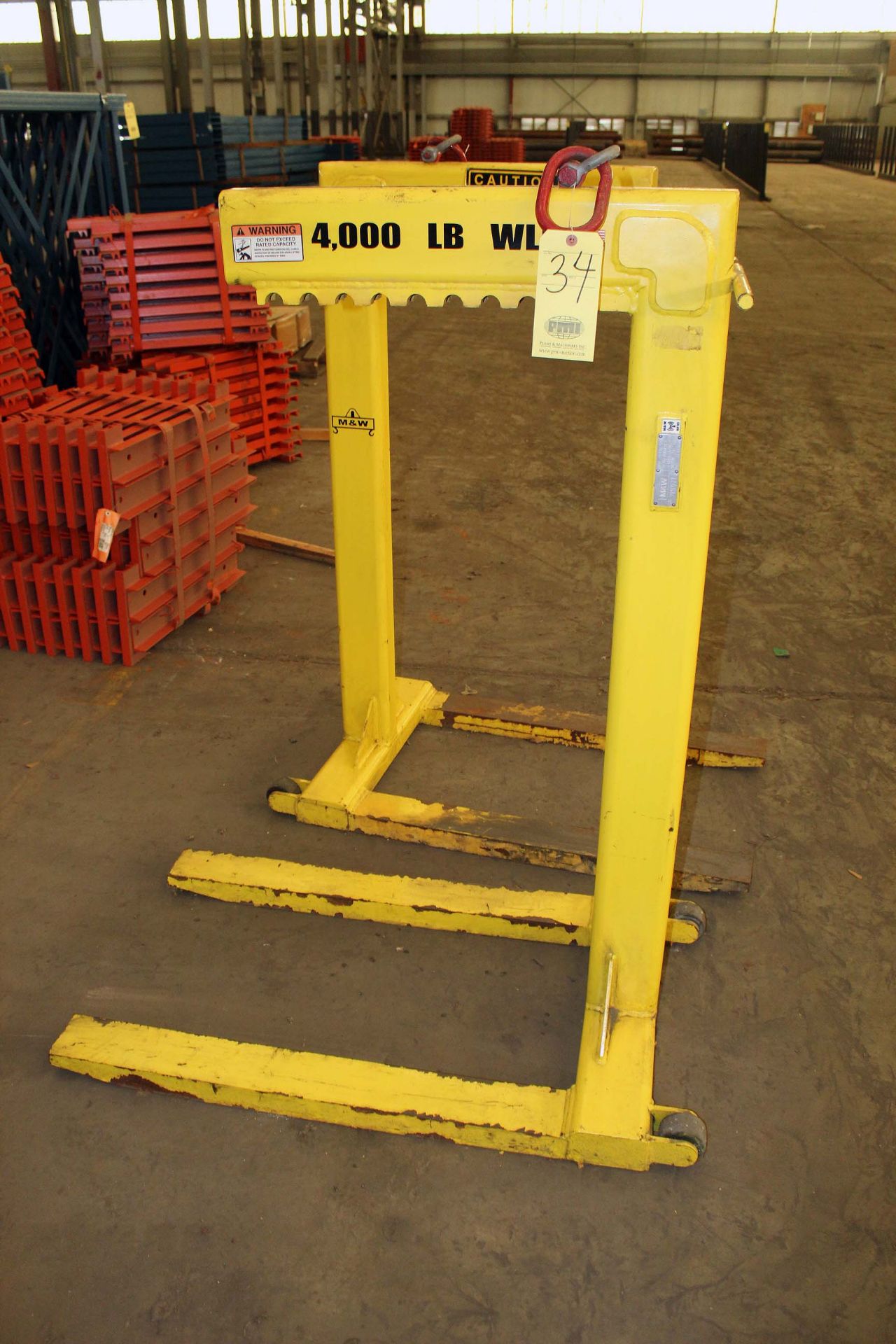 CRANE HOOK LIFTING DEVICE, M&W, 4,000 lb. cap.