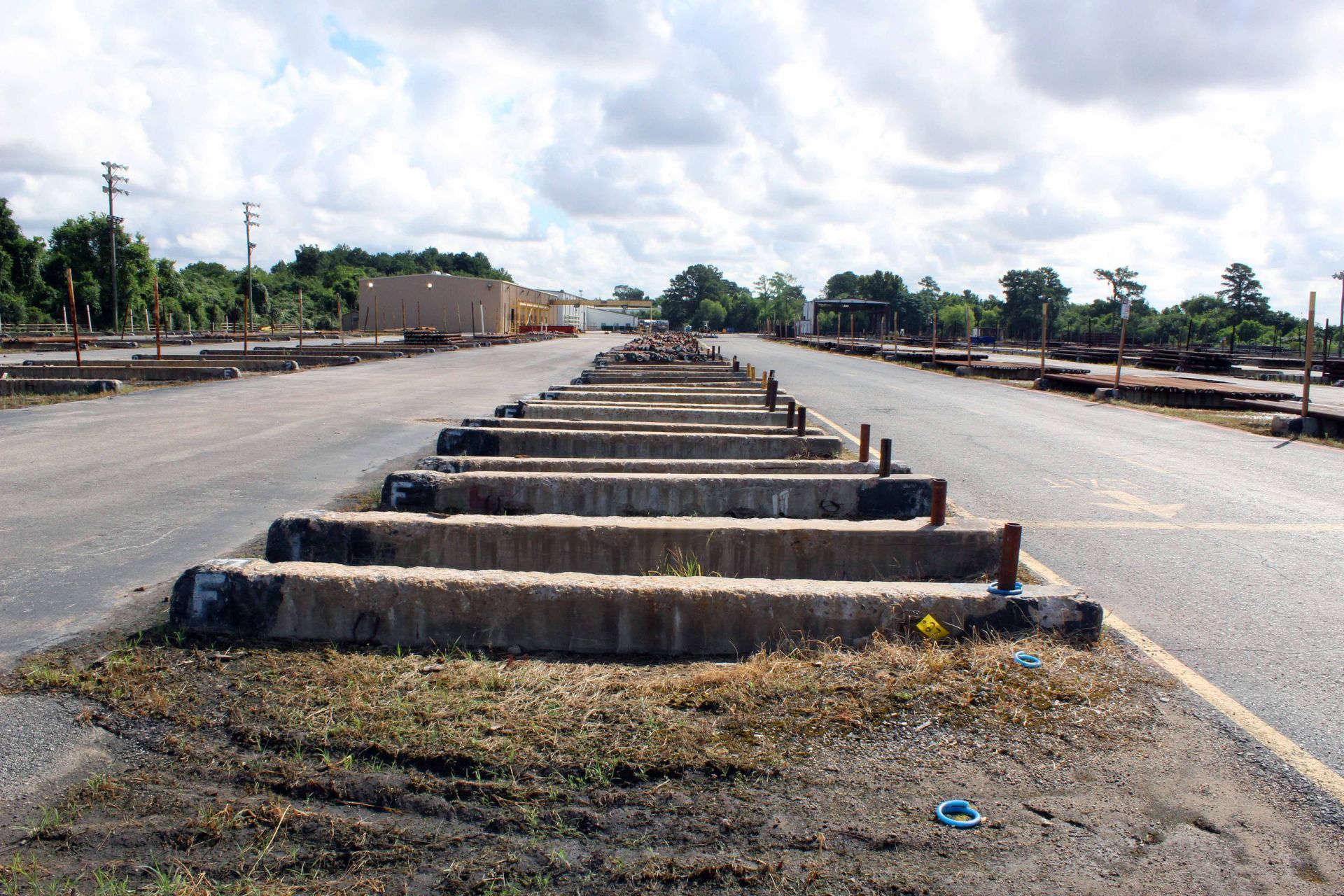 LOT OF CONCRETE PIPE SLEEPERS (APPROX. 74), ROW 4, 10' & 15'L.