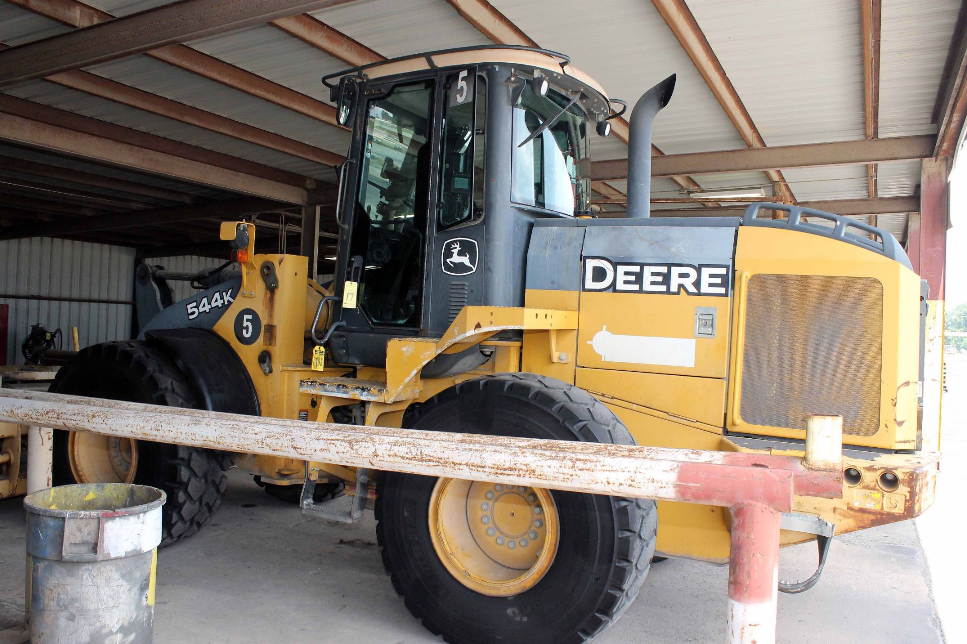 HIGH-LIFT WHEEL LOADER, JOHN DEERE 544K, new 2007, diesel, Wickler 6' x 8" forks, S/N DW544KZ627427 - Image 2 of 9