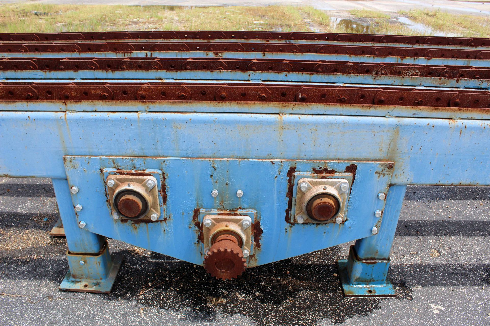 PIPE RACK SYSTEM, chain driven, (10) sections, approx. 25'L. (out of service) - Image 3 of 4