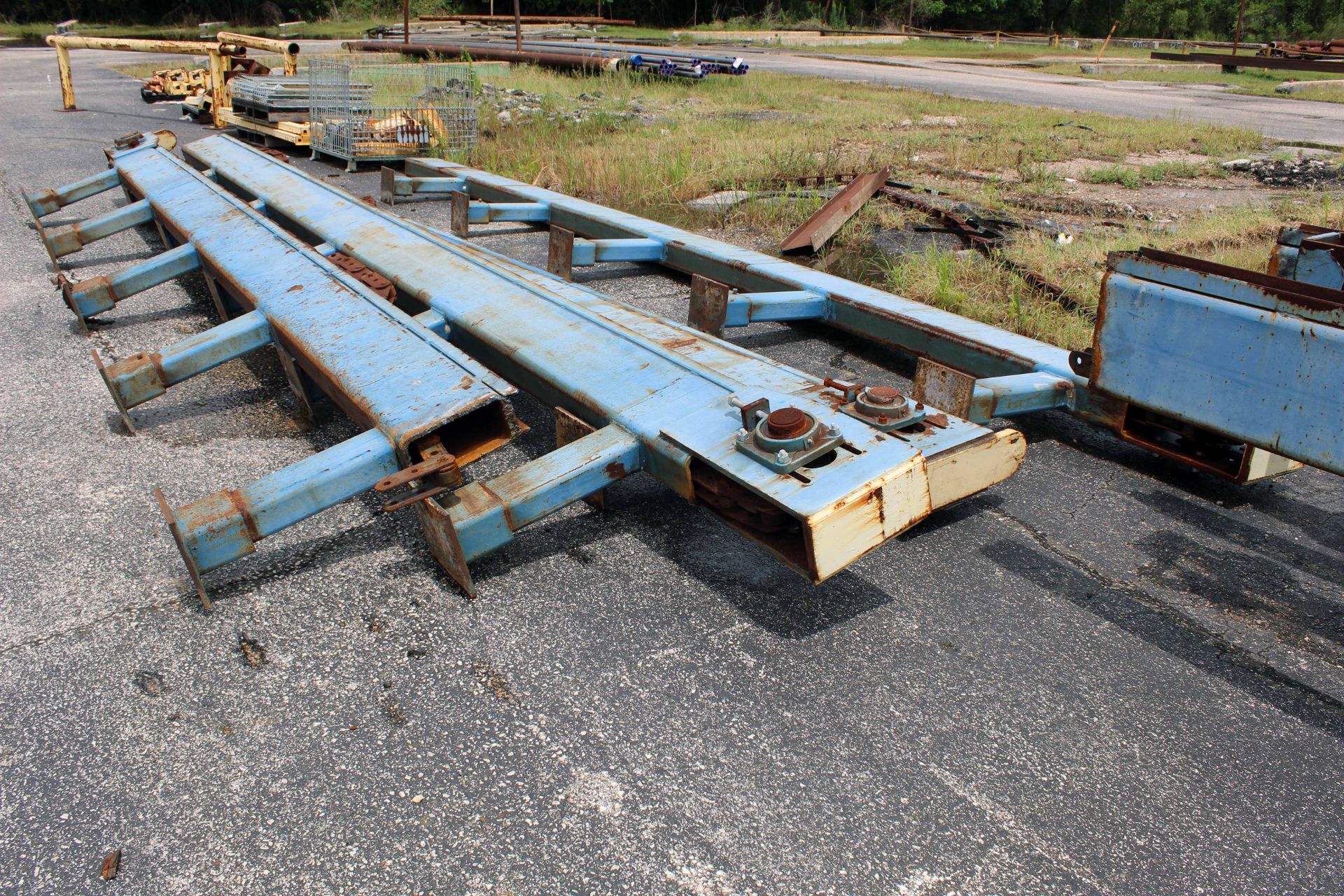 PIPE RACK SYSTEM, chain driven, (10) sections, approx. 25'L. (out of service) - Image 4 of 4