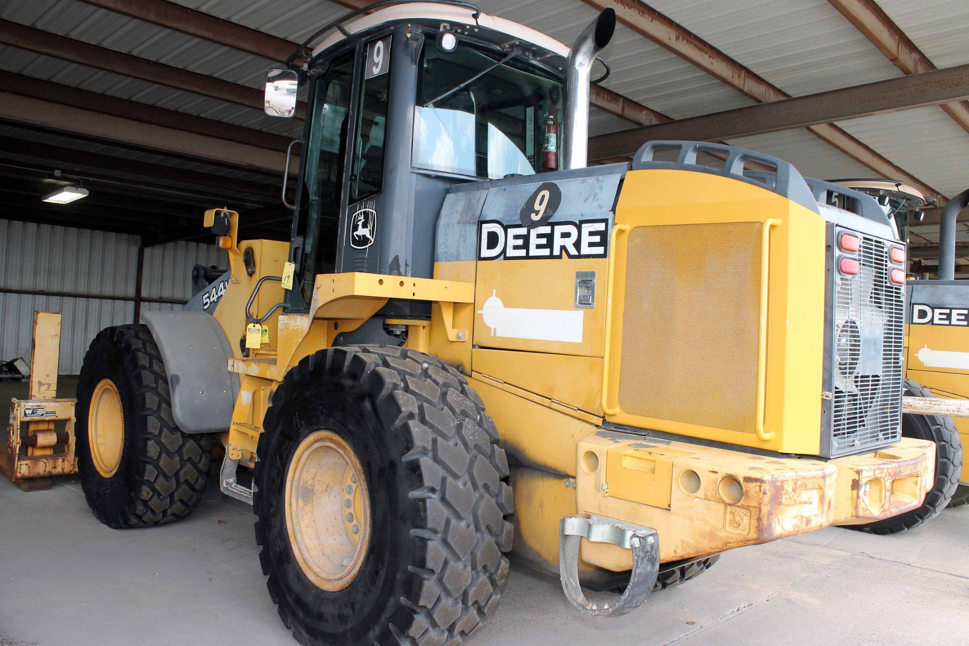 HIGH-LIFT WHEEL LOADER, JOHN DEERE 544K, new 2005, diesel, Wickler 6' x 8" forks, S/N DW544KZ625398 - Image 3 of 14