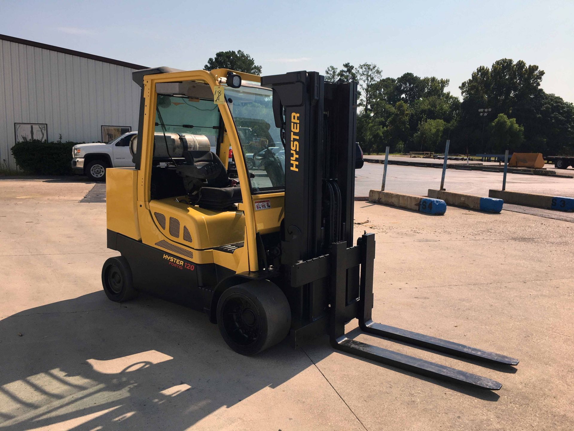 FORKLIFT, HYSTER 12,000 LB BASE CAP. MDL. S120FT, new 2015, LPG, 171” max. lift ht., 83” 3-stage