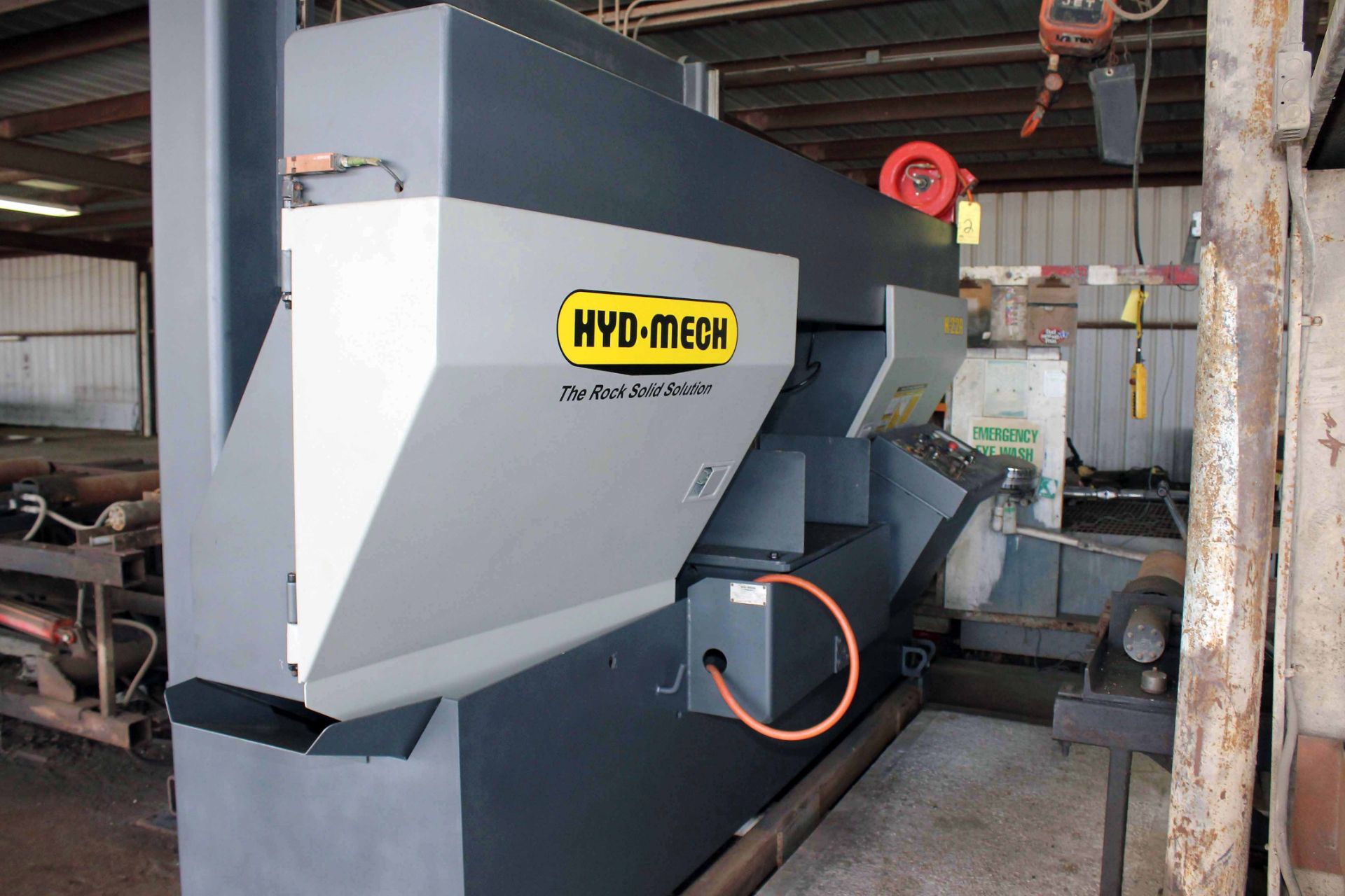 AUTOMATIC HORIZONTAL BANDSAW, HYD-MECH MDL. H22A, new 2005, 22" round cap., 2" blade size, power - Image 2 of 7