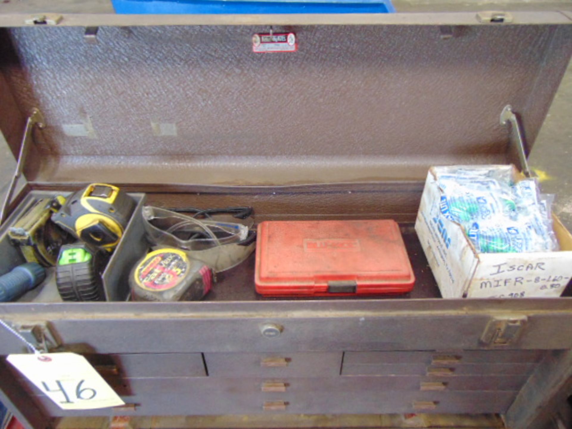 PORTABLE TOOL BOX, w/tools - Image 2 of 13