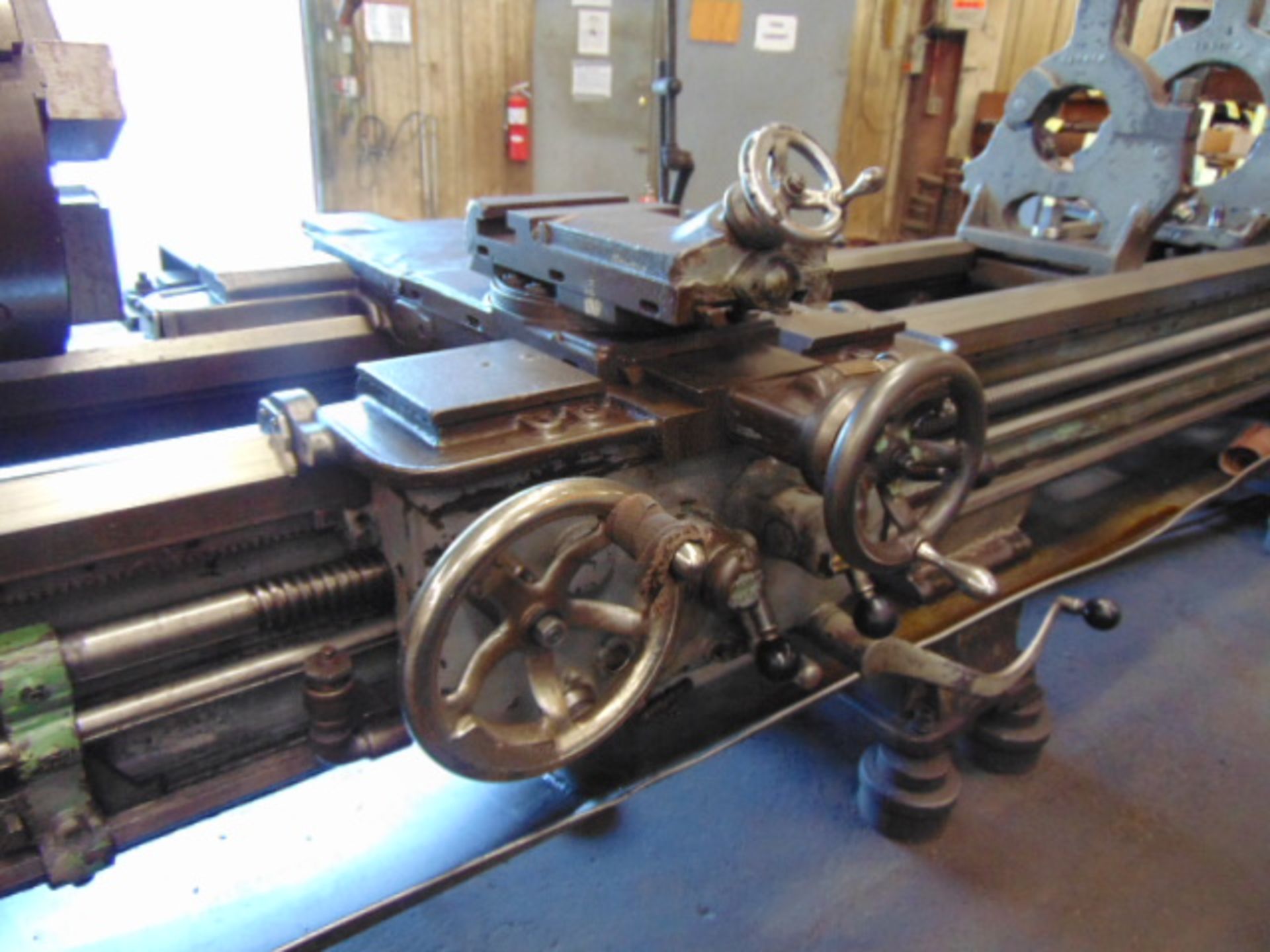 ENGINE LATHE, AXELSON 20” X 120”, 22-1/2” swing, spdl. spds: 9.5-961 RPM, 2-1/4” spdl. hole, taper - Image 7 of 12