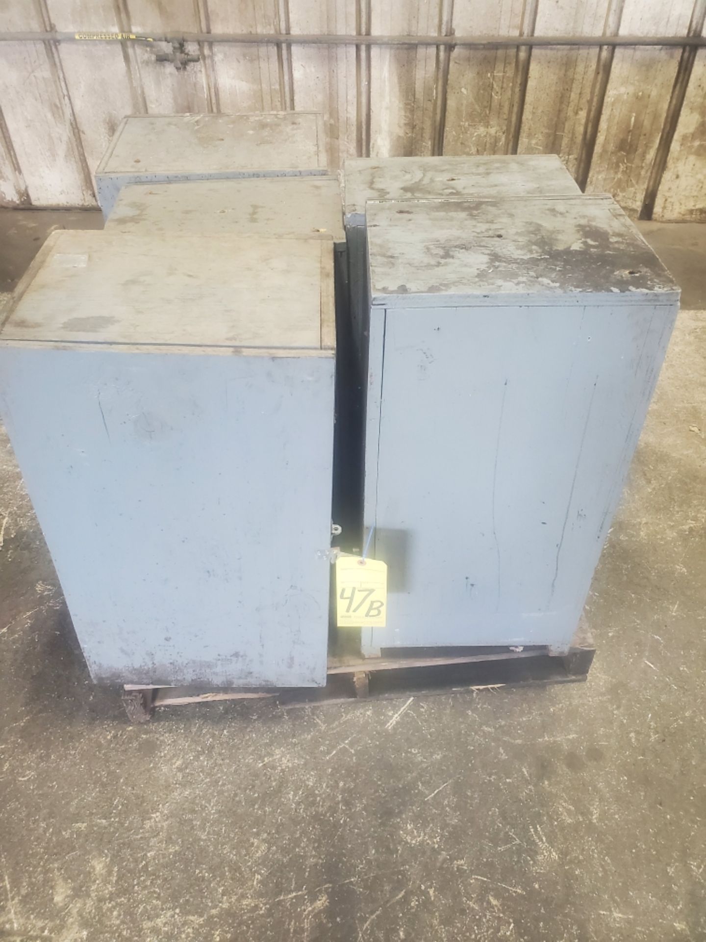 LOT OF (5) ASSORTED WOOD CABINETS