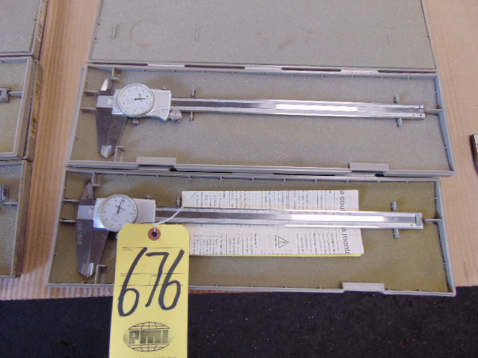 LOT OF DIAL CALIPERS (2), MITUTOYO, 12"