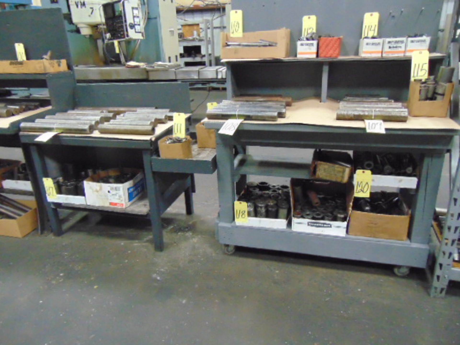 LOT OF WORK BENCHES (8), assorted (Note: cannot be removed until empty) - Image 2 of 3