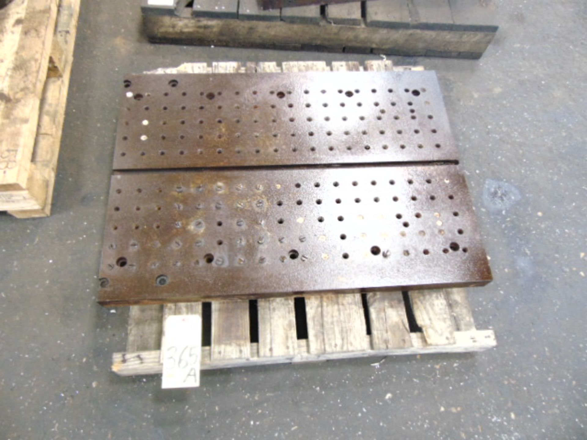 DRILLED & TAPPED PLATE, 37" x 27: