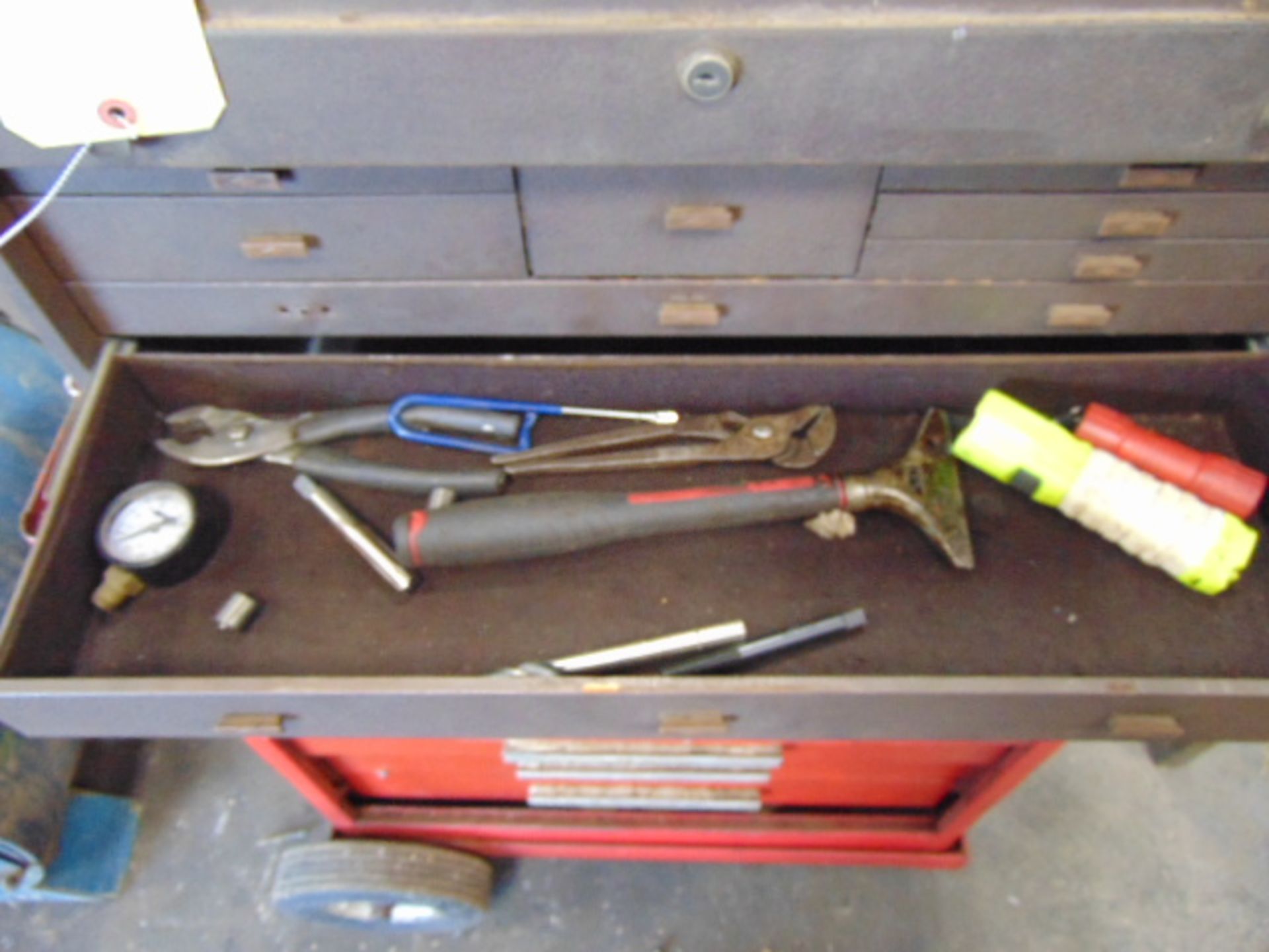 PORTABLE TOOL BOX, w/tools - Image 6 of 13